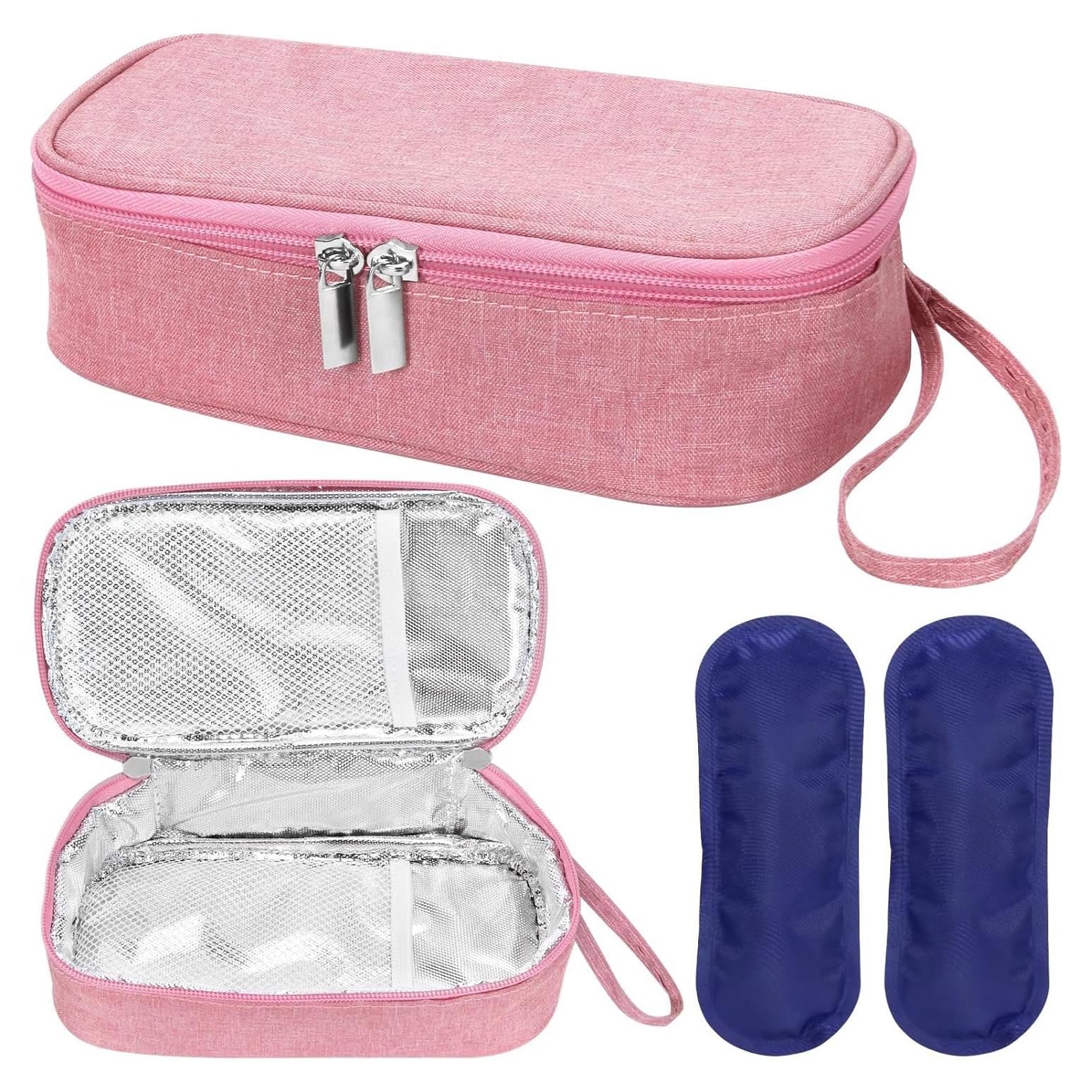 Bolsa de Enfriamiento para Leche Materna Rosa con Hielo