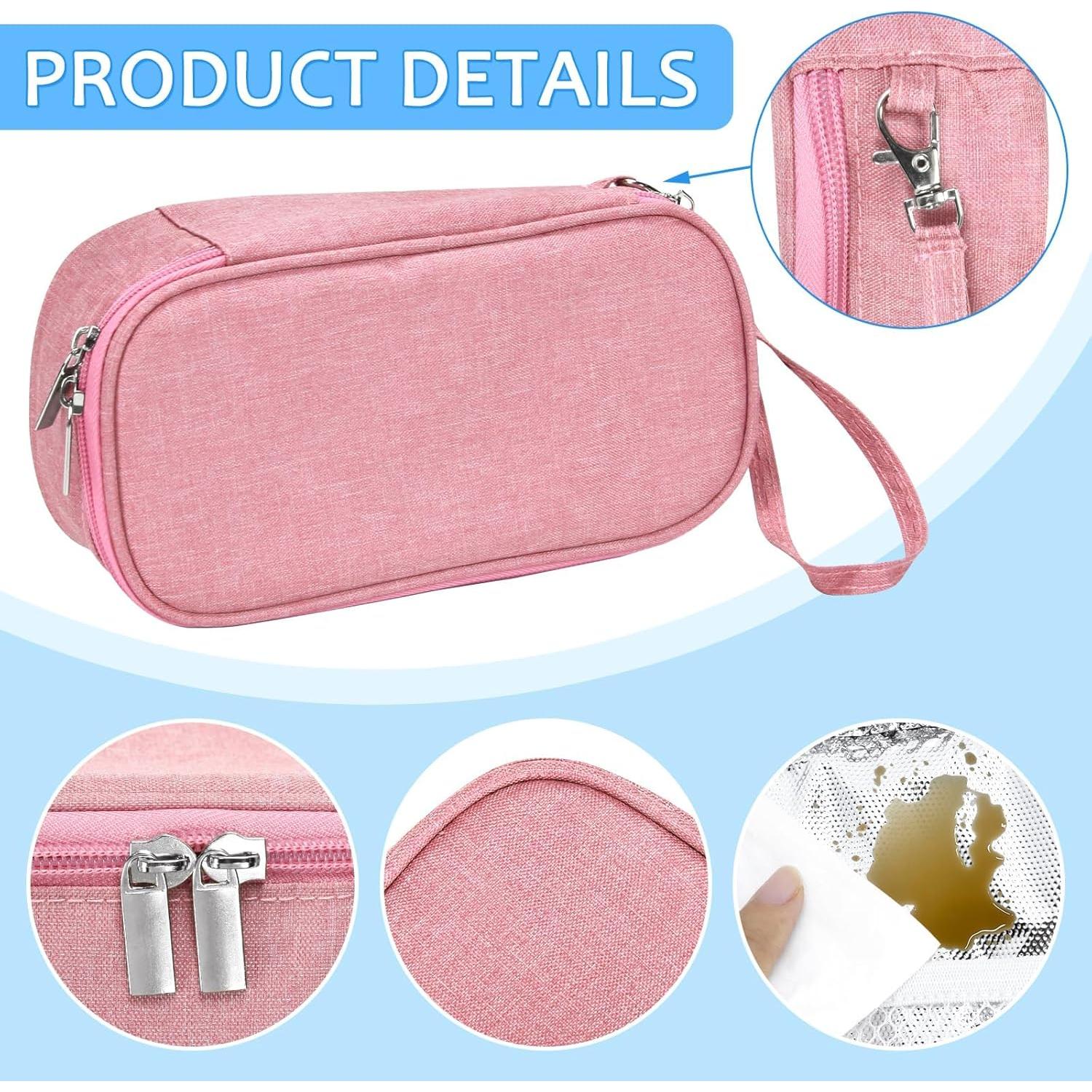 Bolsa de Enfriamiento para Leche Materna Rosa con Hielo