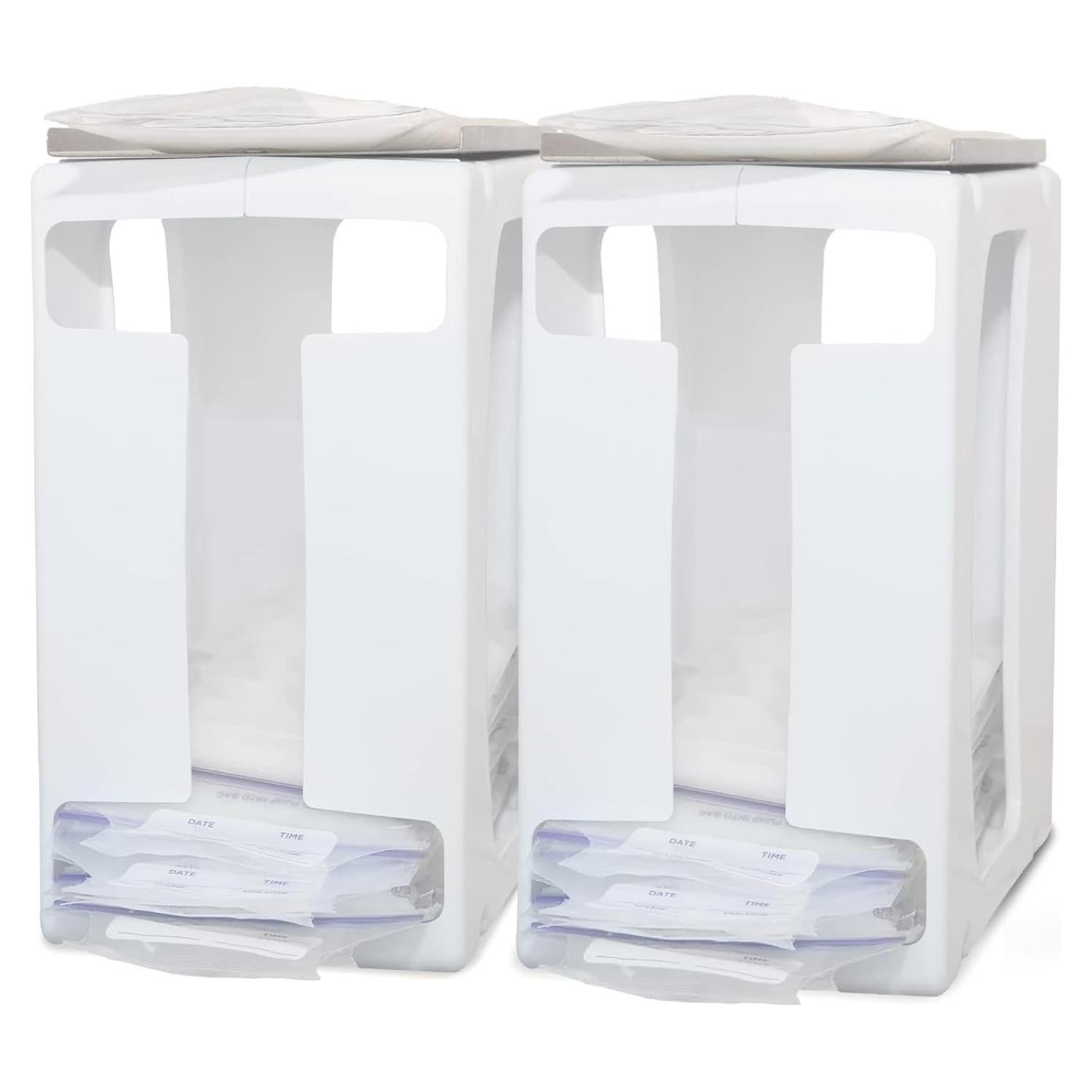 Torre de Almacenamiento de Leche Materna 2 Pack Nurse & Nourish - Organizador Congelador 1.77L