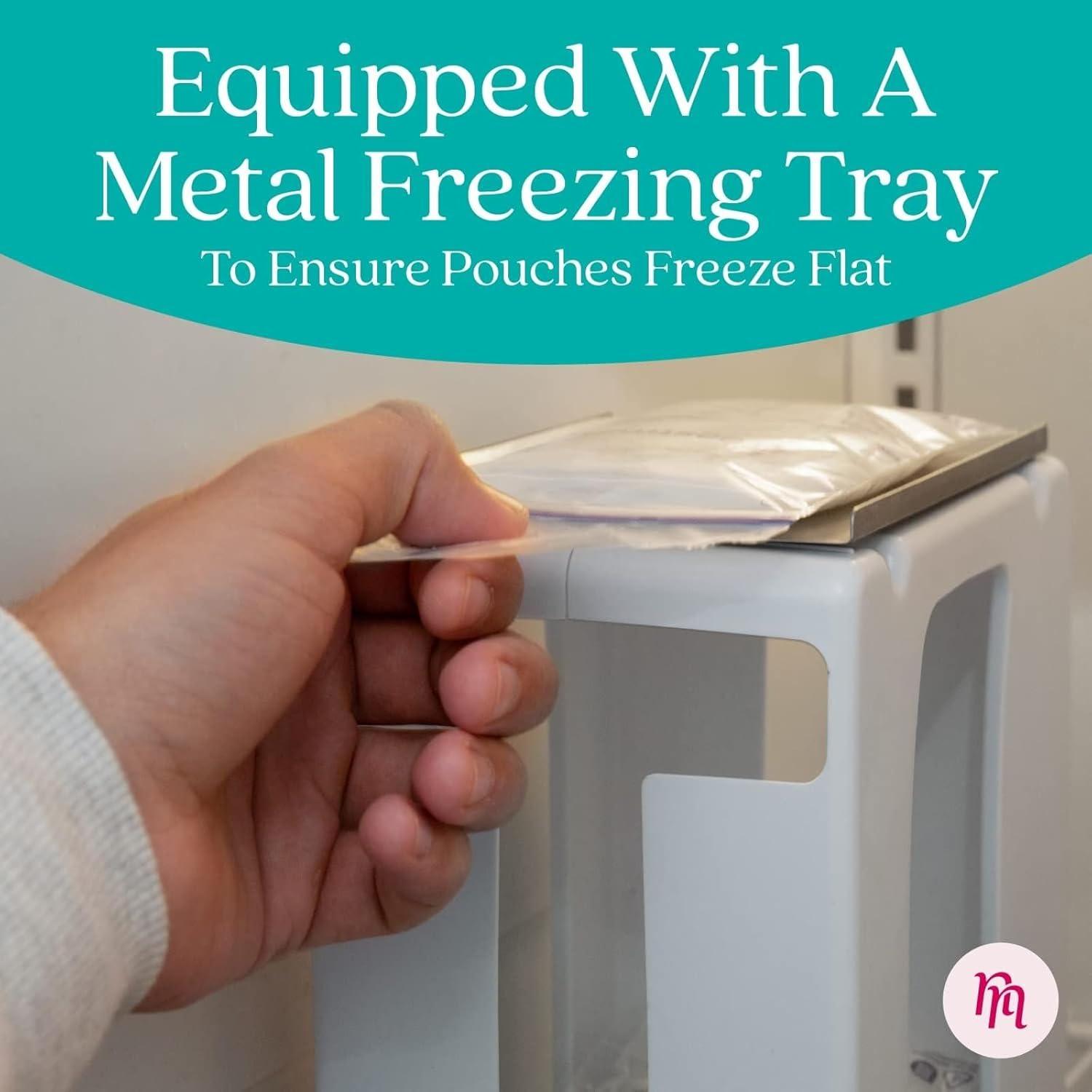 Torre de Almacenamiento de Leche Materna 2 Pack Nurse & Nourish - Organizador Congelador 1.77L