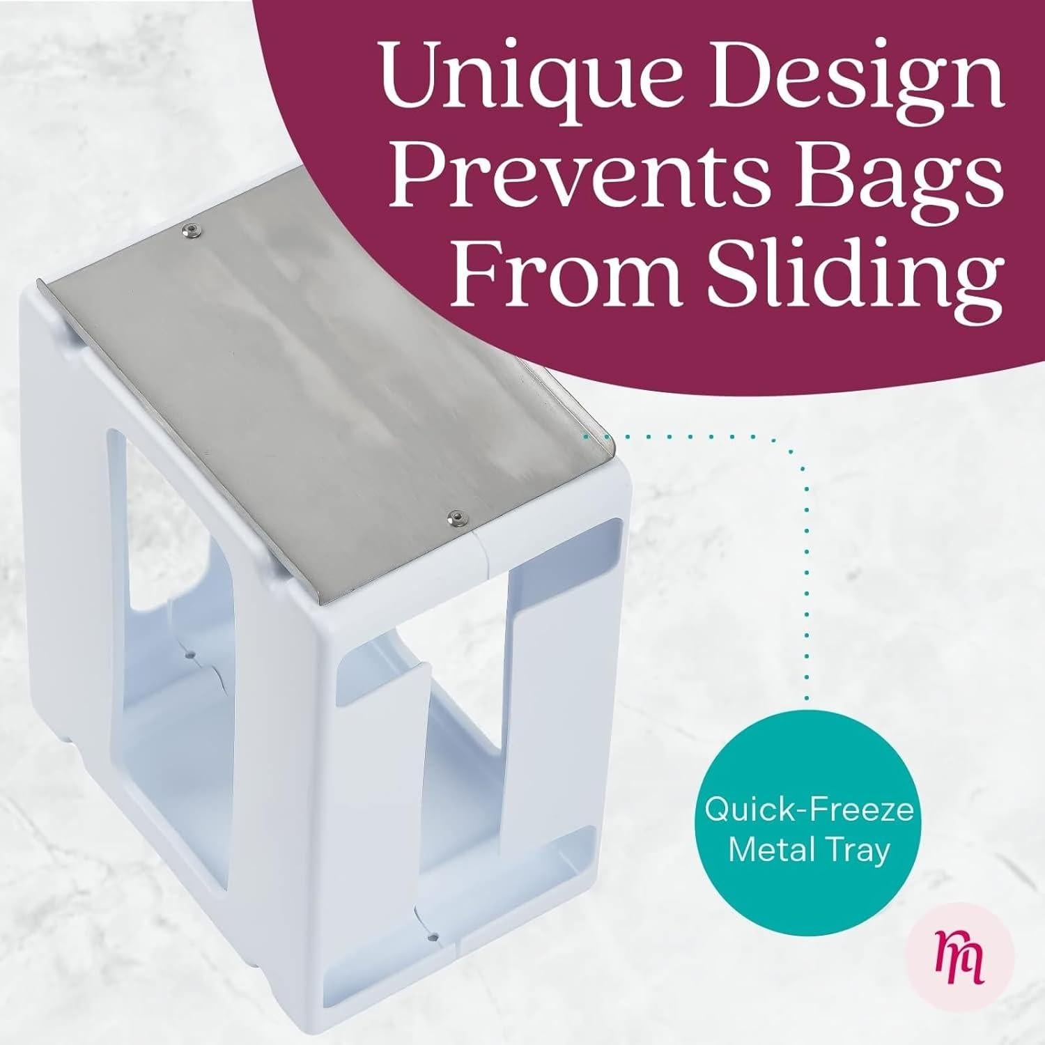 Torre de Almacenamiento de Leche Materna 2 Pack Nurse & Nourish - Organizador Congelador 1.77L