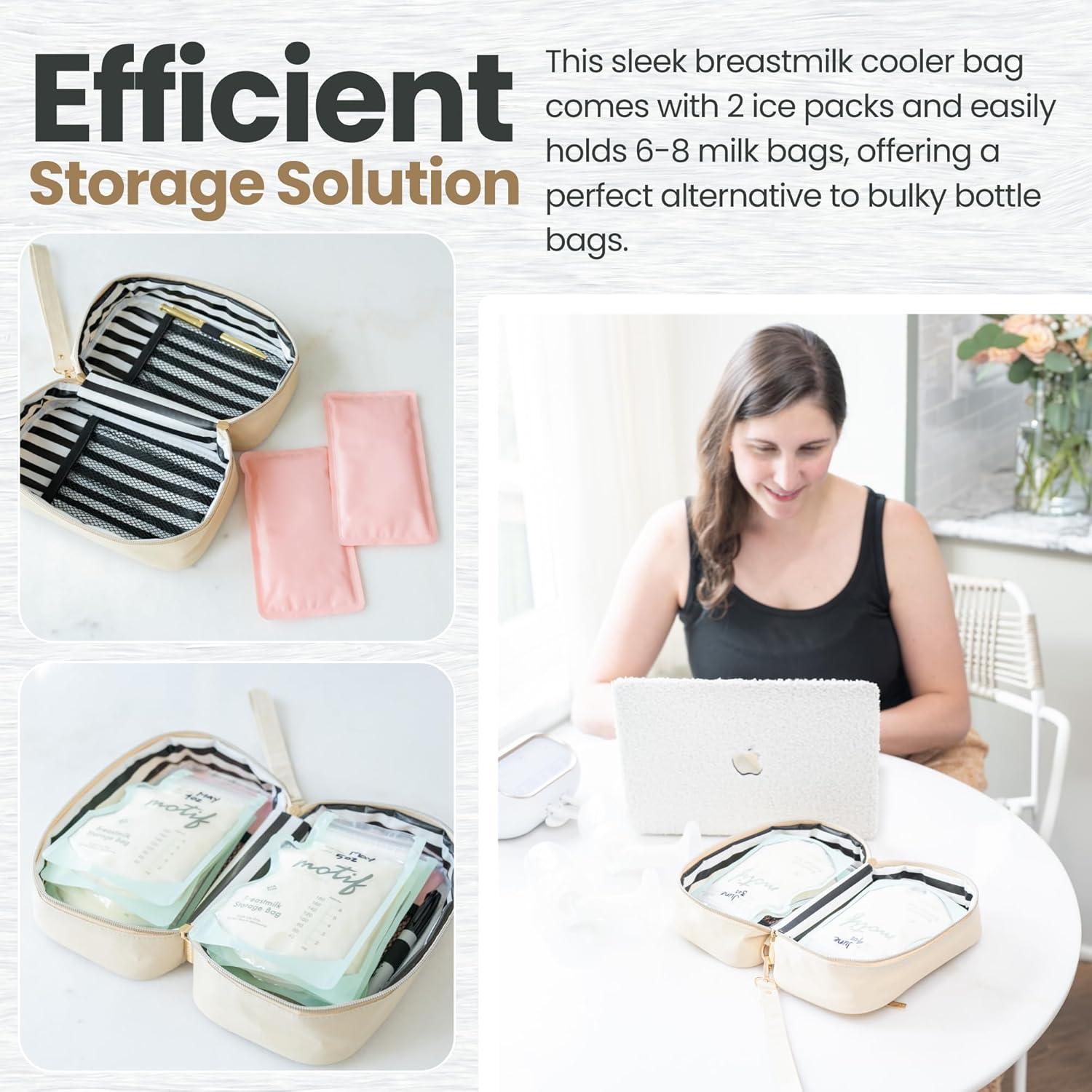 Bolsa Enfriadora de Leche Materna August Bee - Compacta y Elegante