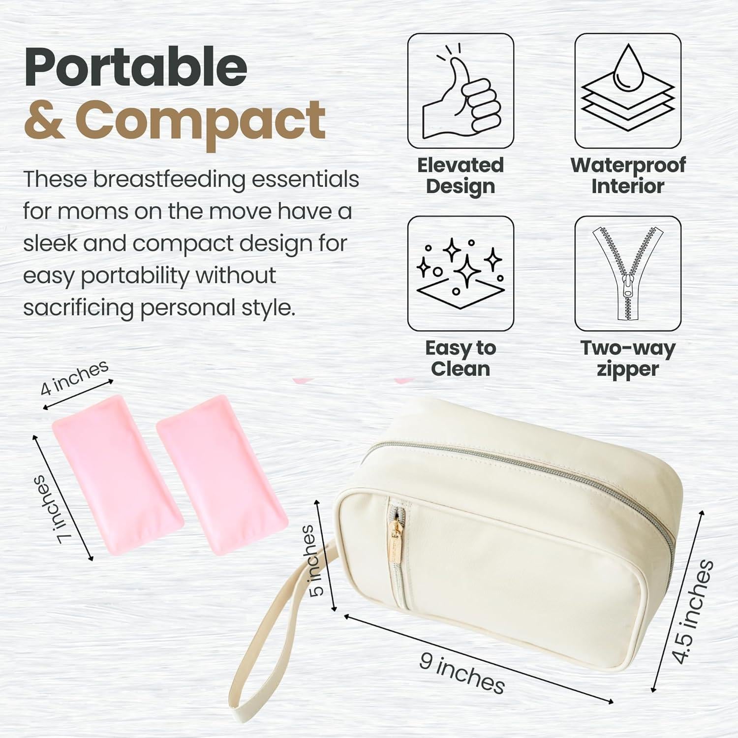 Bolsa Enfriadora de Leche Materna August Bee - Compacta y Elegante