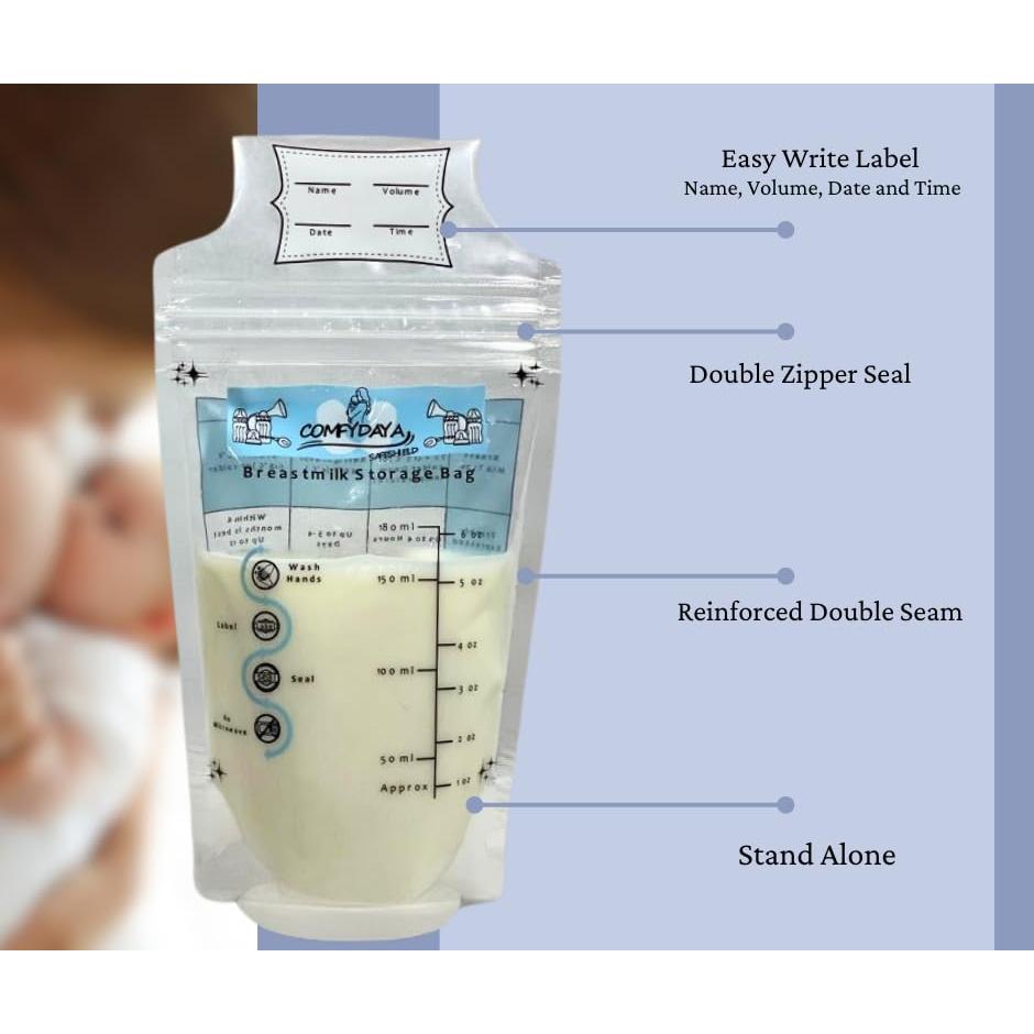 Bolsas de Almacenamiento de Leche Materna ComfyDaya 25 Unidades
