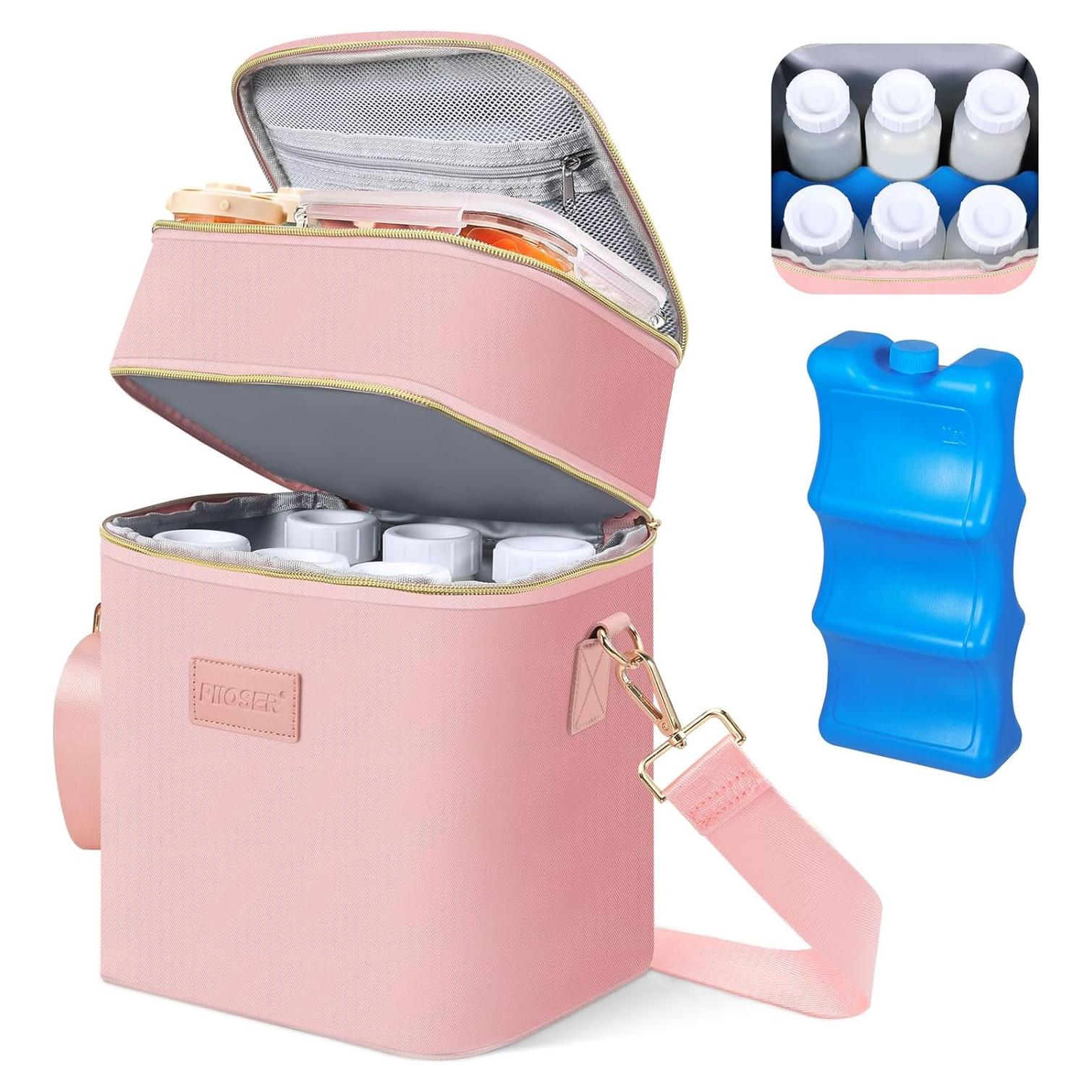 Bolsa de Enfriamiento de Leche Materna PIIOSER Rosa 11L