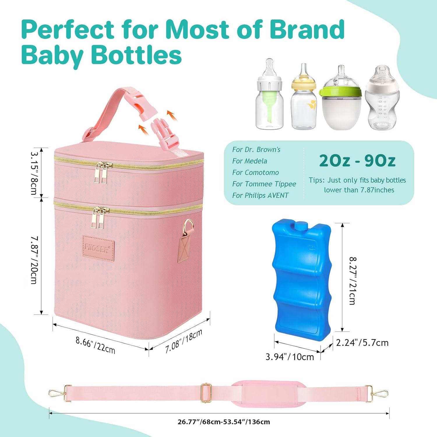 Bolsa de Enfriamiento de Leche Materna PIIOSER Rosa 11L