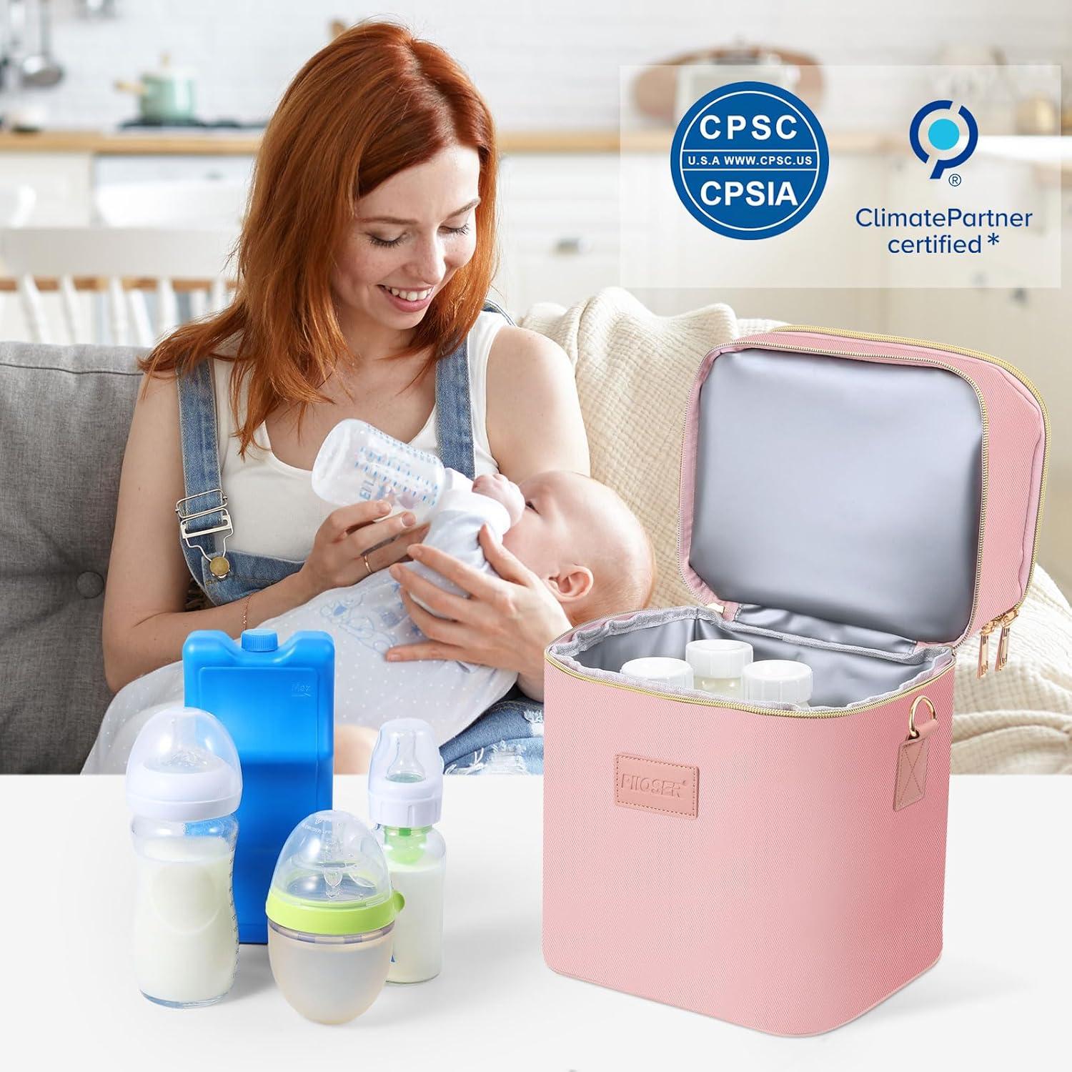 Bolsa de Enfriamiento de Leche Materna PIIOSER Rosa 11L