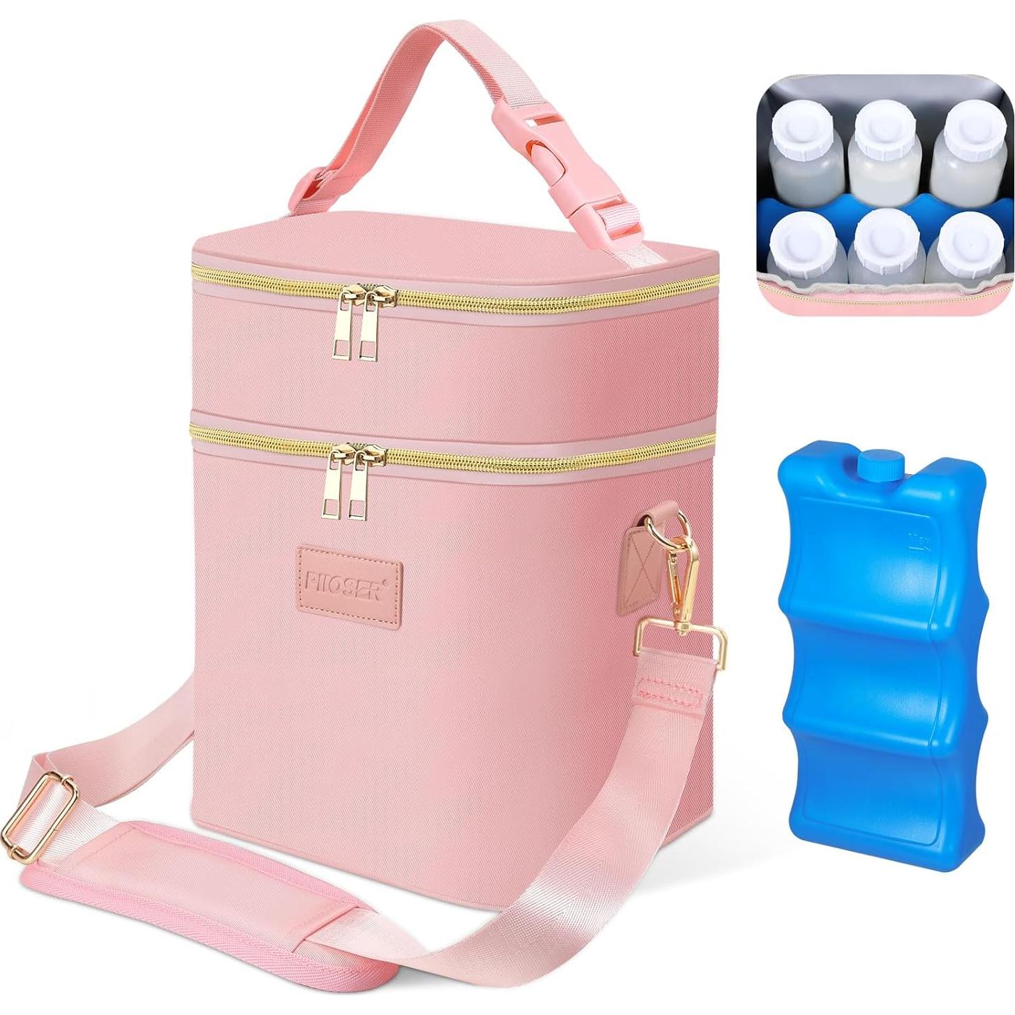 Bolsa de Enfriamiento de Leche Materna PIIOSER Rosa 11L