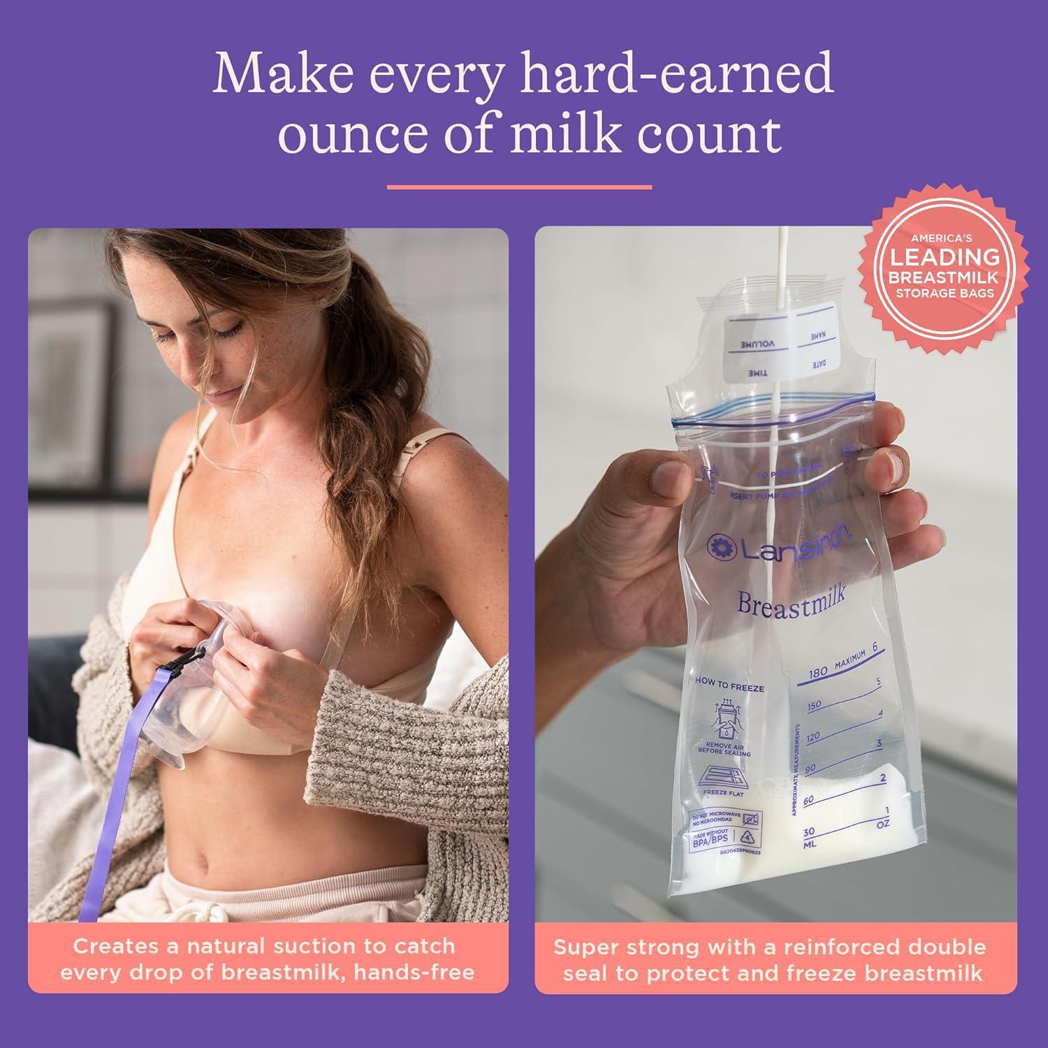 Kit de Lactancia Lansinoh 77 Piezas - Almohadillas, Extractor y Más