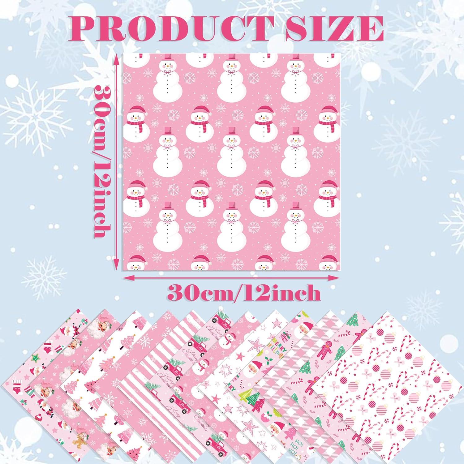 Juego de papel de scrapbook navideño GJKTOPO 30x30cm 24 hojas