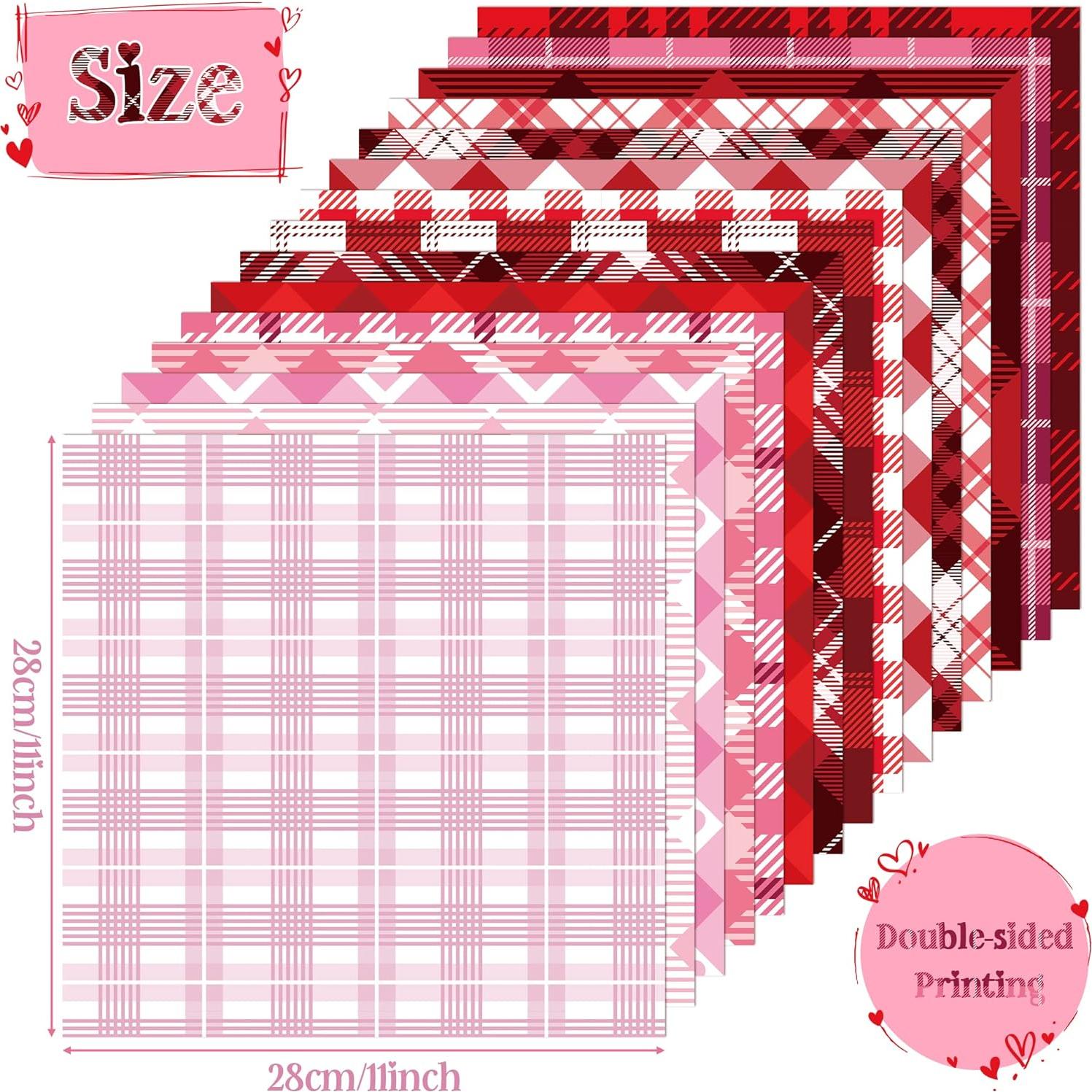 Papel Decorativo San Valentín Haooryx - 60 Hojas 28x28 cm