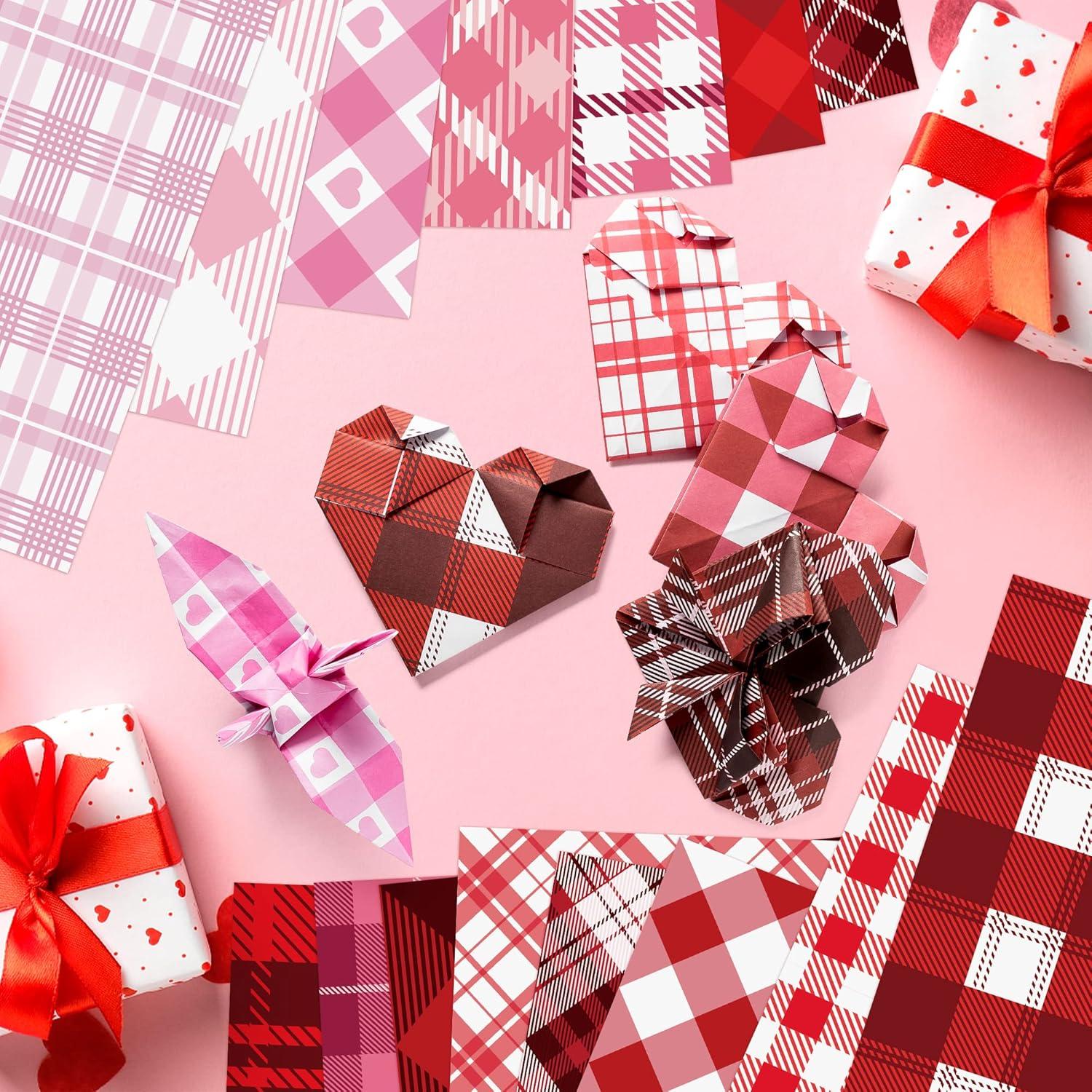 Papel Decorativo San Valentín Haooryx - 60 Hojas 28x28 cm