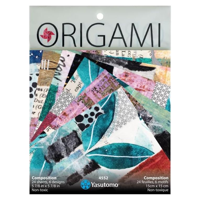 Papel de Origami Yasutomo 24 Hojas 14.92 cm 6 Patrones