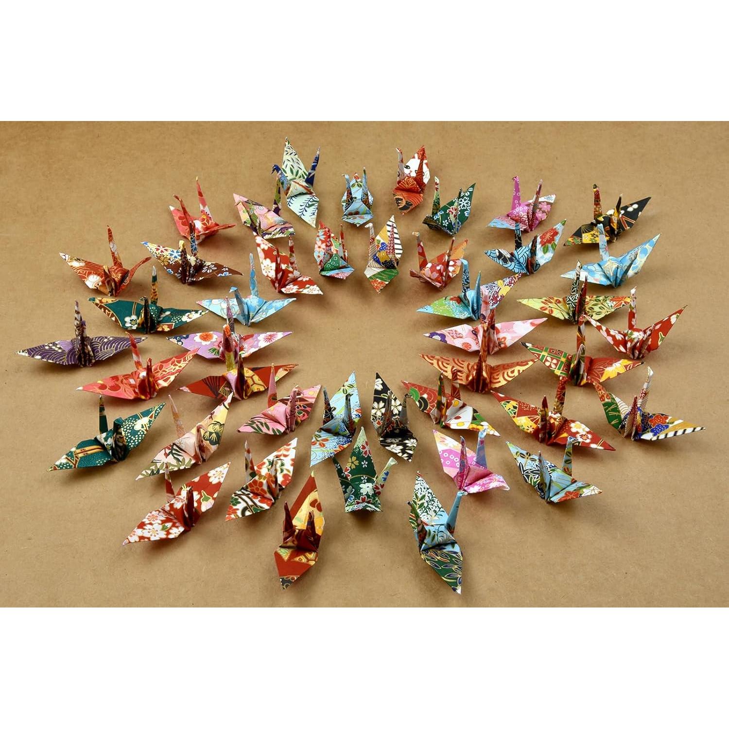 50 Papeles de Origami Washi Origamipolly 3x3" (7.61 cm) Patrones Japoneses