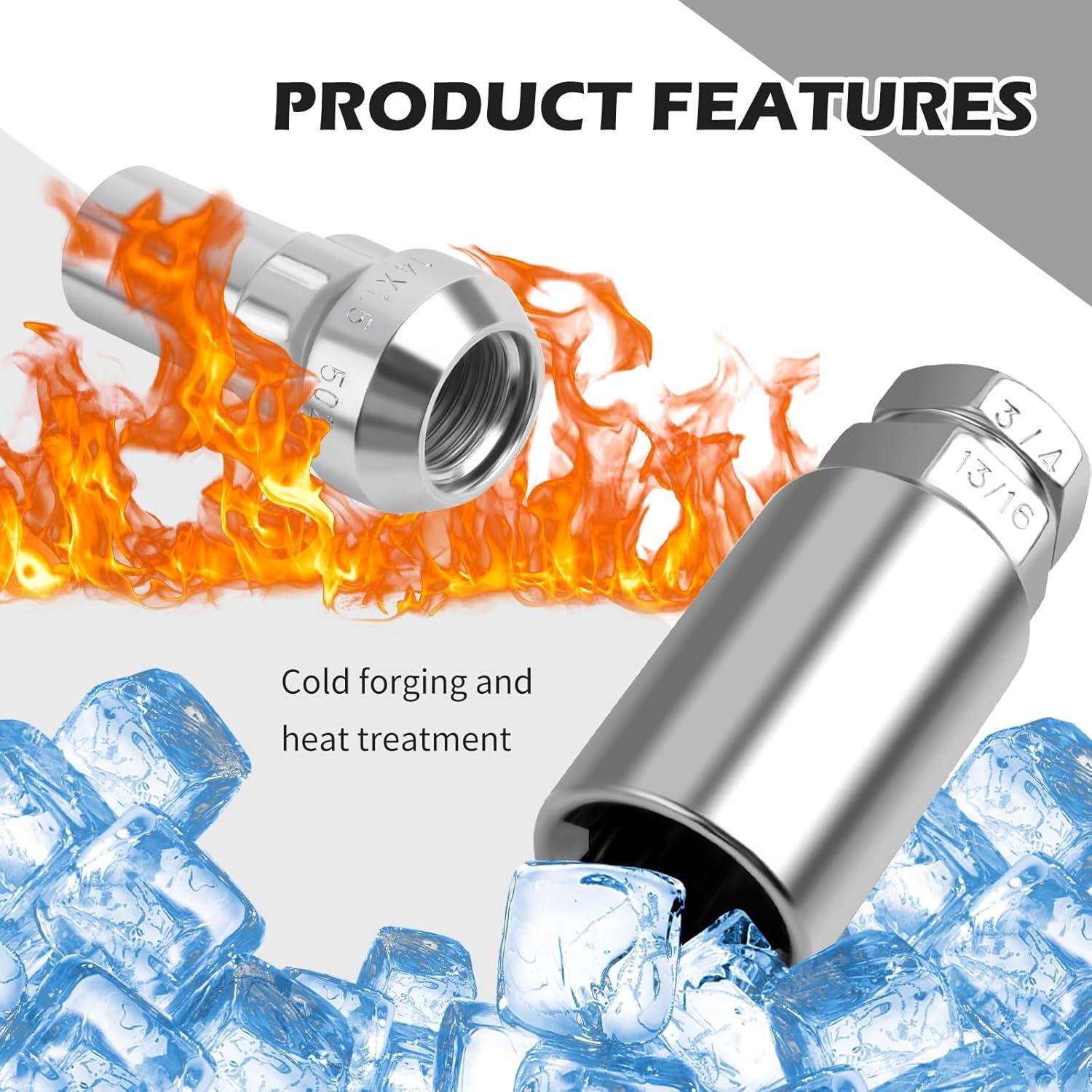 Tuercas de bloqueo de rueda Carleef M14x1.5 para coches