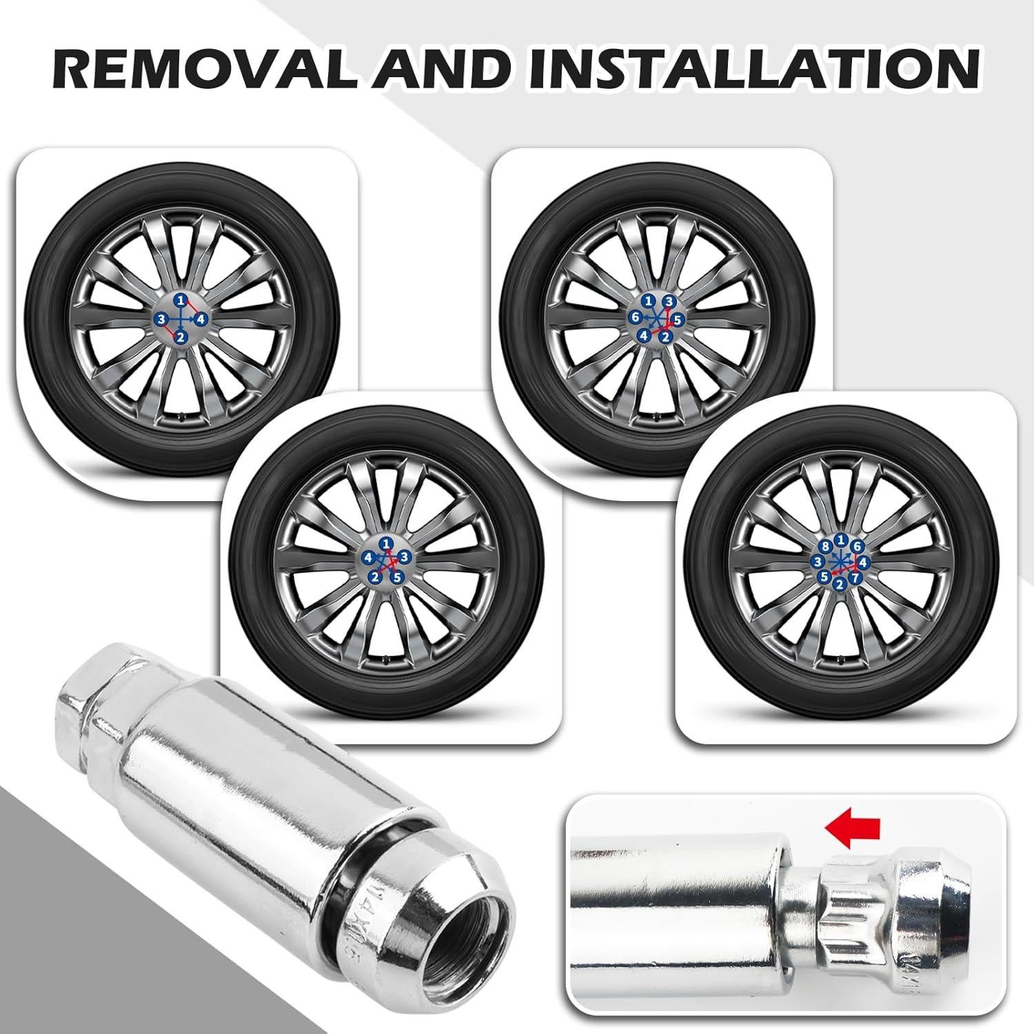 Tuercas de bloqueo de rueda Carleef M14x1.5 para coches