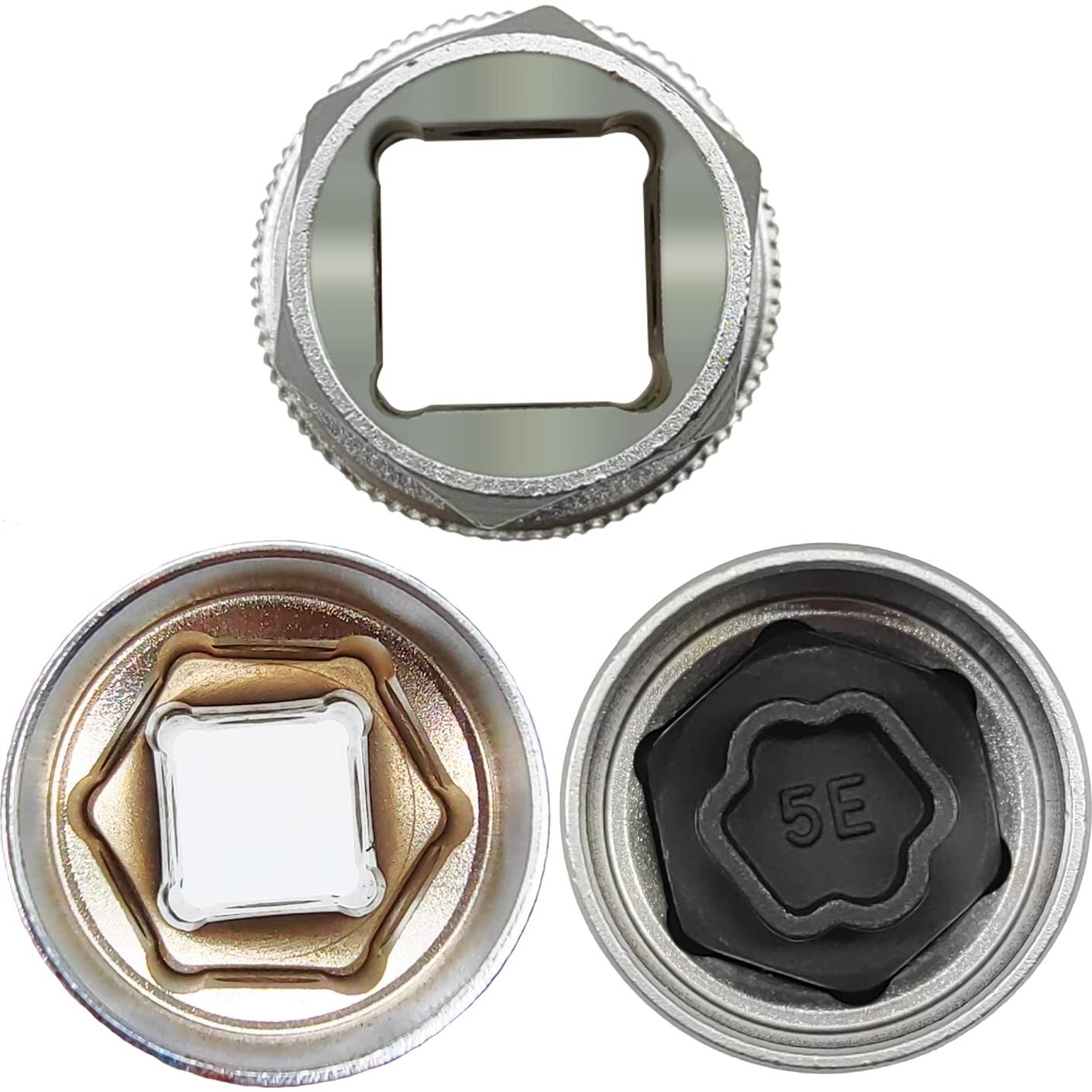 Kit de Llave de Tuerca de Bloqueo de Rueda 12PCS JEUCLEL