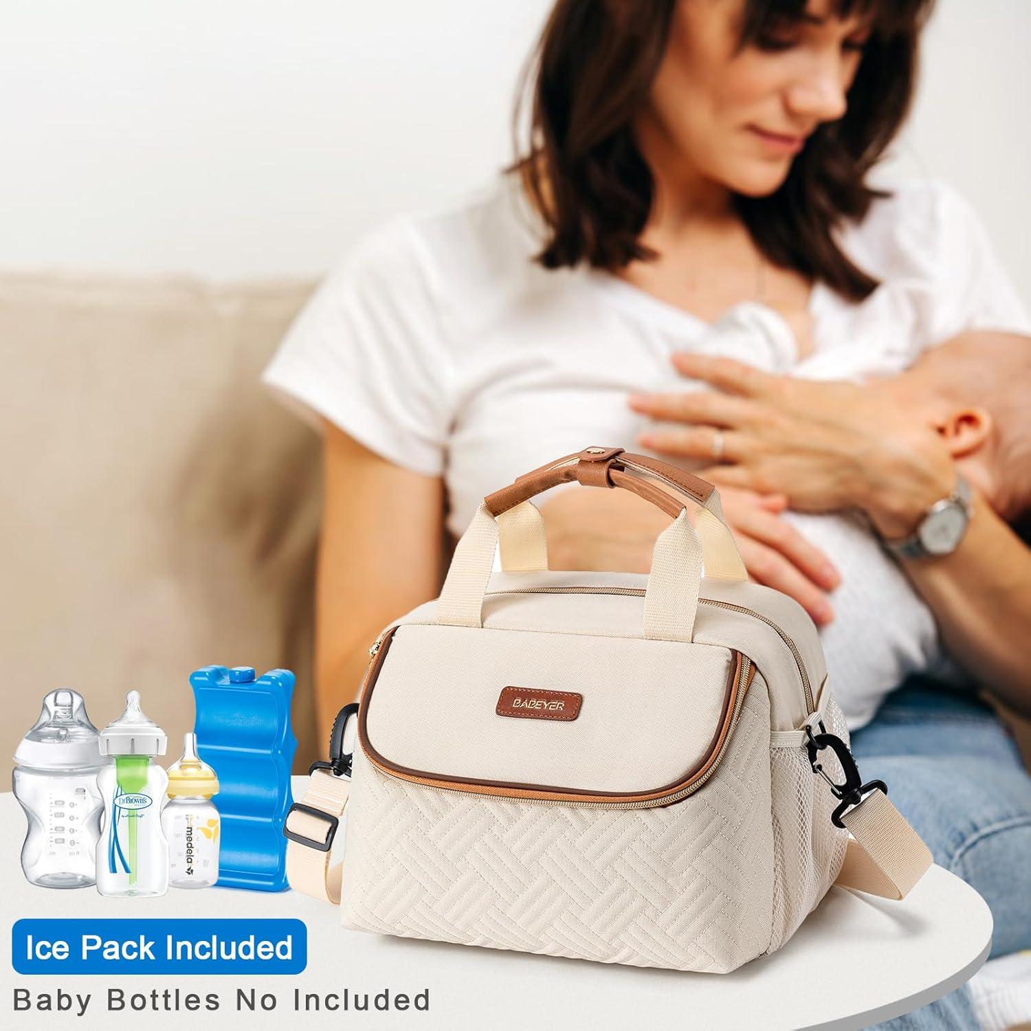 Bolsa de Enfriamiento de Leche Materna BABEYER 8.6L Crema