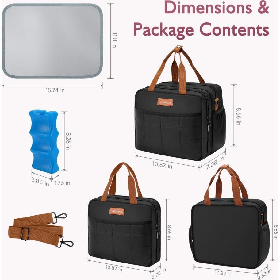 Bolsa de viaje enfriadora de leche materna BBC002017-B-ZH