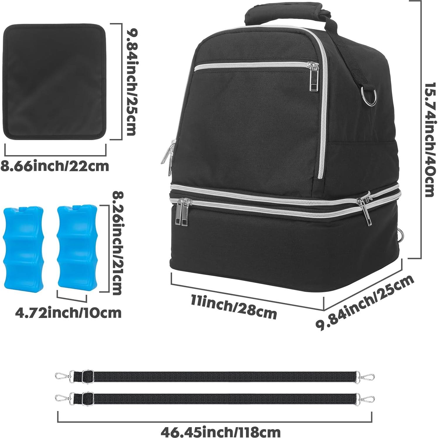 Bolsa Enfriadora de Leche Materna Wanyshapy Negra 0.76kg