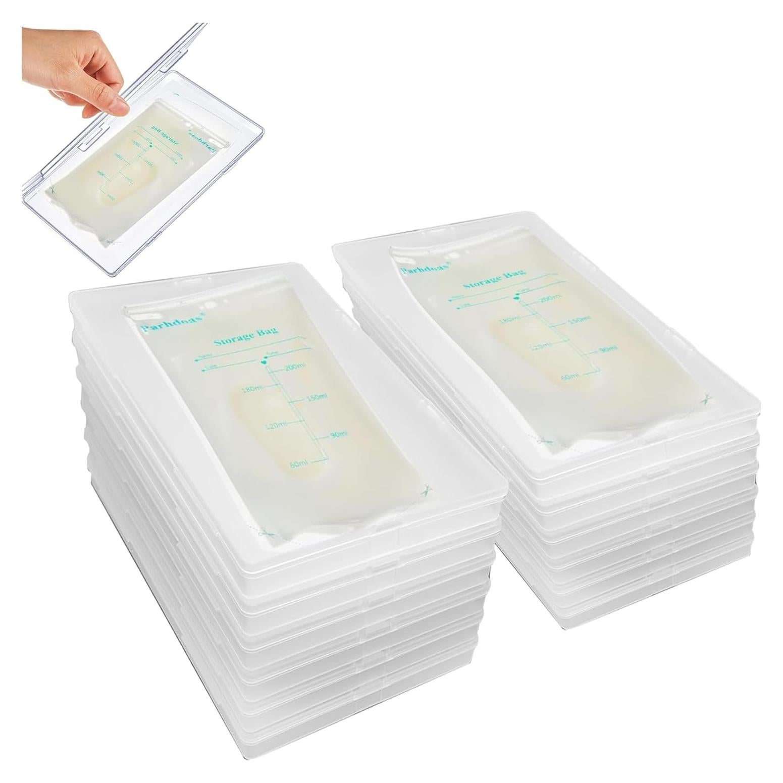 Organizador de Almacenamiento de Leche Materna 12 Pcs Transparente