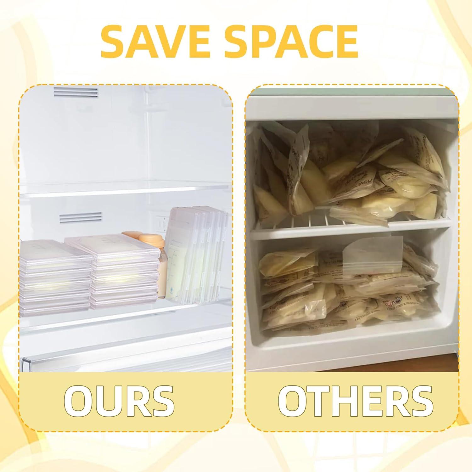 Organizador de Almacenamiento de Leche Materna 12 Pcs Transparente