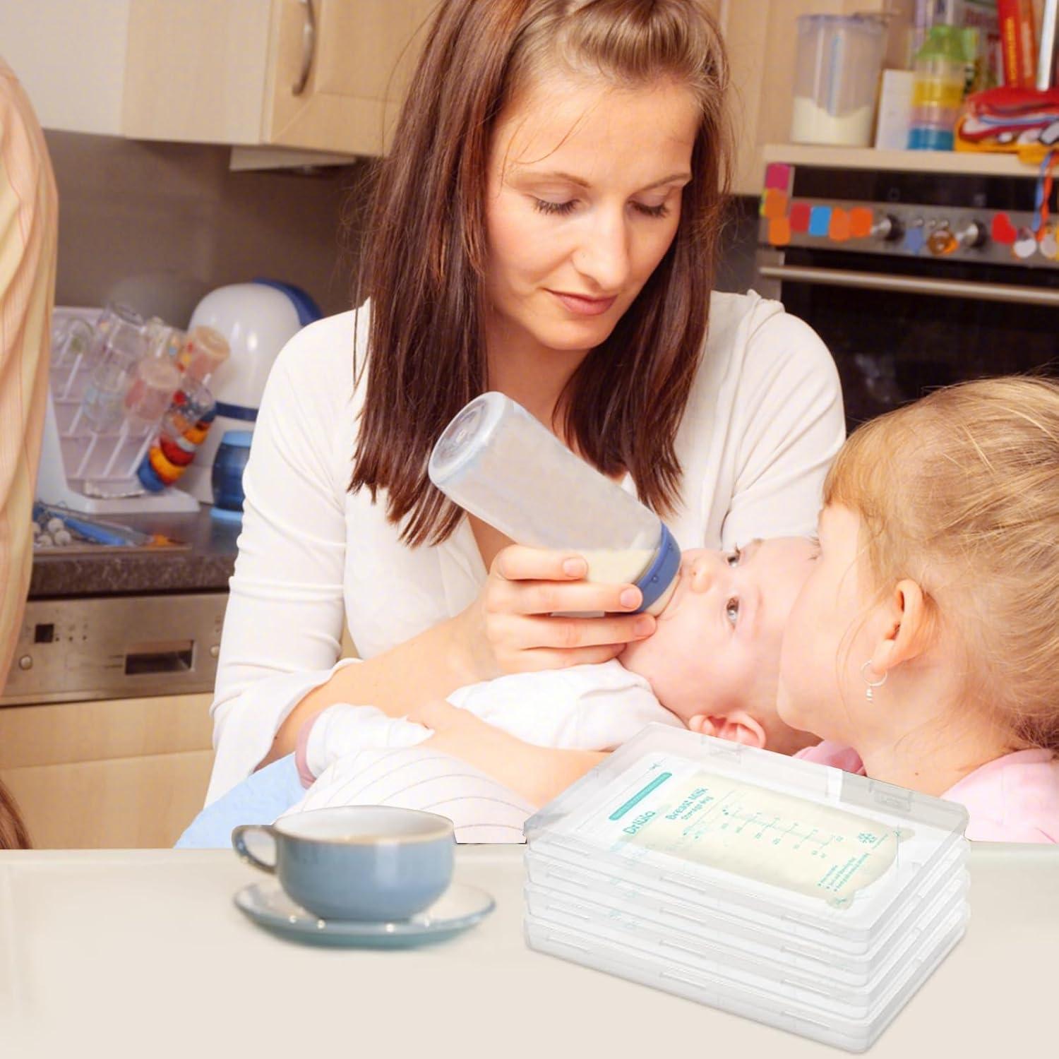 Organizador de Almacenamiento de Leche Materna 12 Pcs Transparente