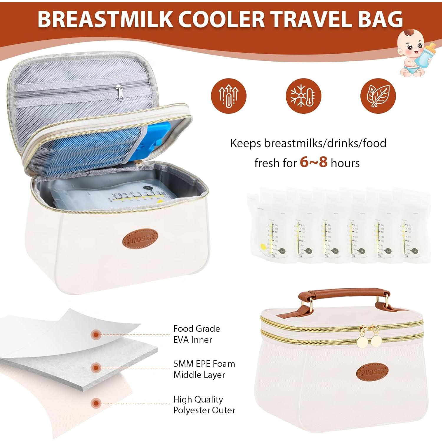 Bolsa de Enfriamiento PIIOSER para Leche Materna con 2 Hielos