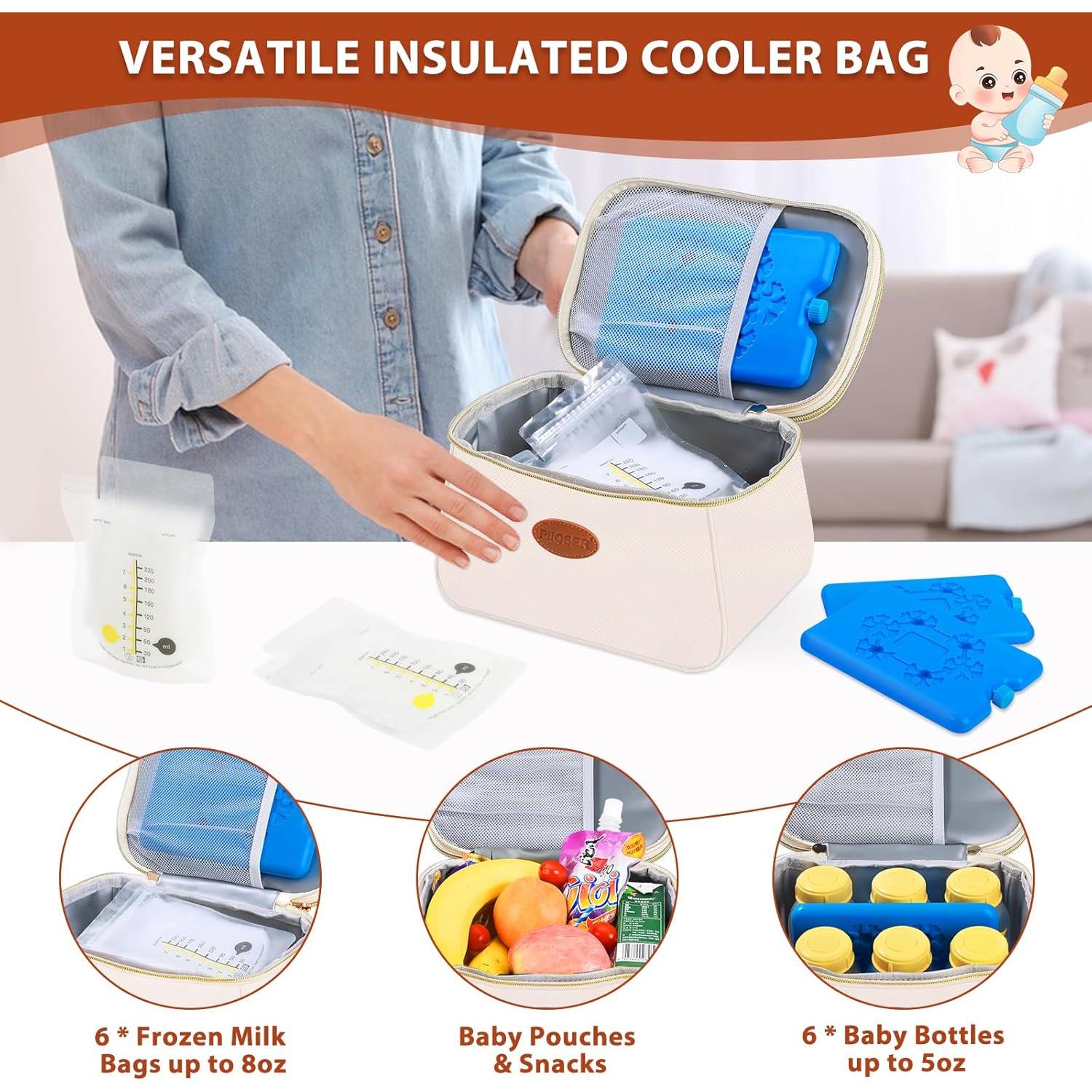 Bolsa de Enfriamiento PIIOSER para Leche Materna con 2 Hielos