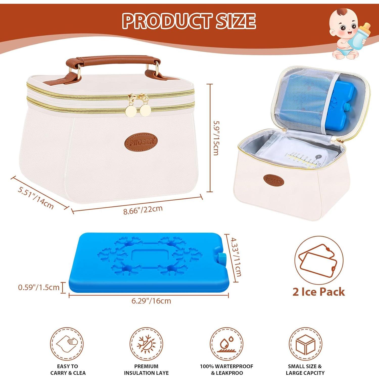 Bolsa de Enfriamiento PIIOSER para Leche Materna con 2 Hielos