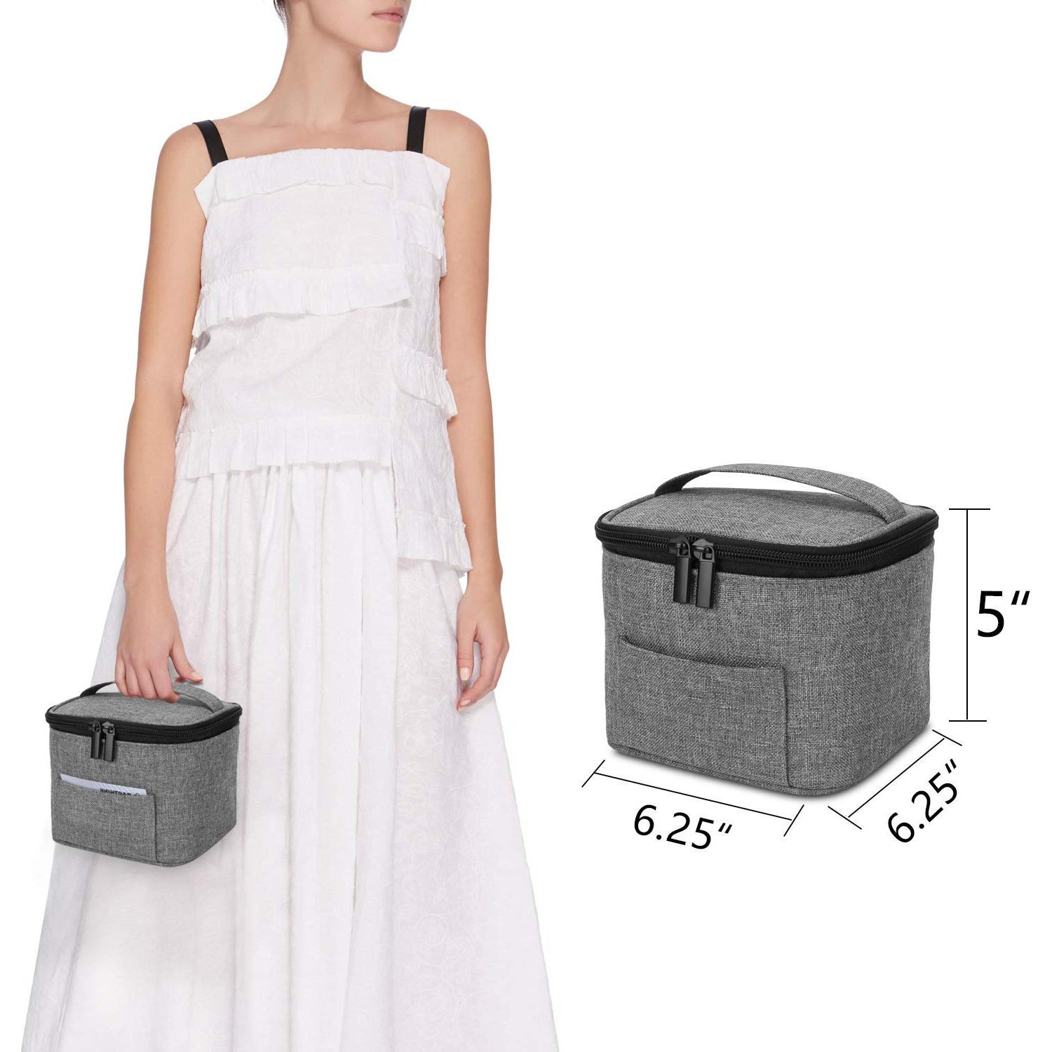 Bolsa Enfriadora de Leche Materna Luxja Gris - Capacidad 4 Botellas 120-150 ml