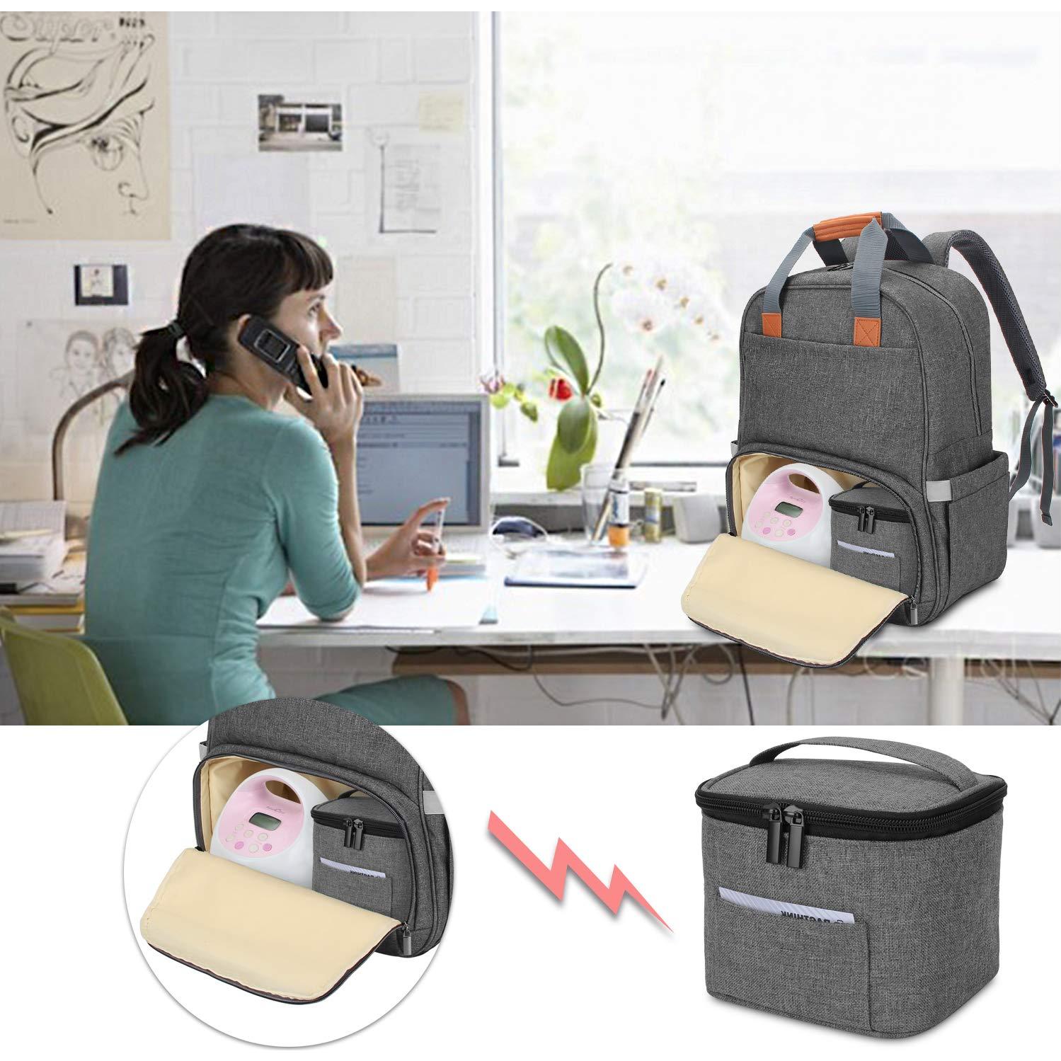 Bolsa Enfriadora de Leche Materna Luxja Gris - Capacidad 4 Botellas 120-150 ml