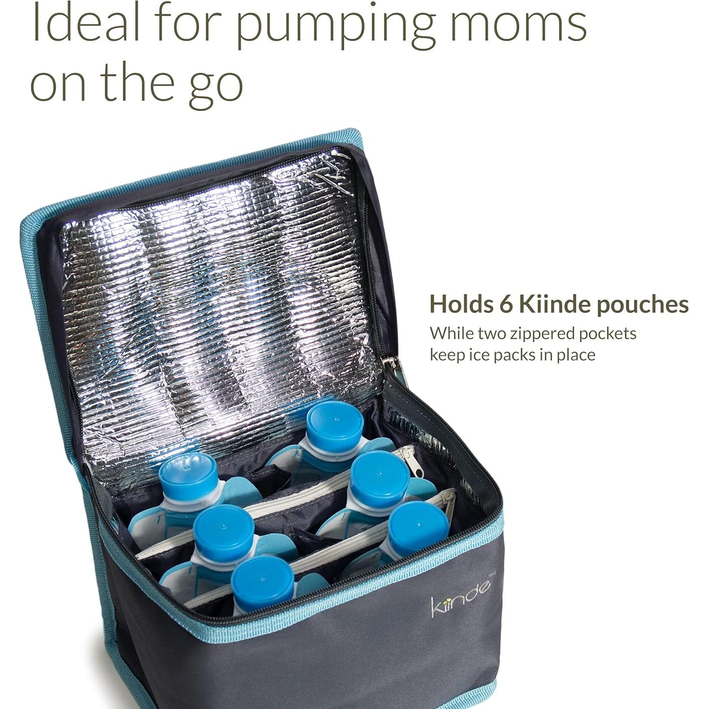 Kit de almacenamiento de leche materna Kiinde Twist con hielo