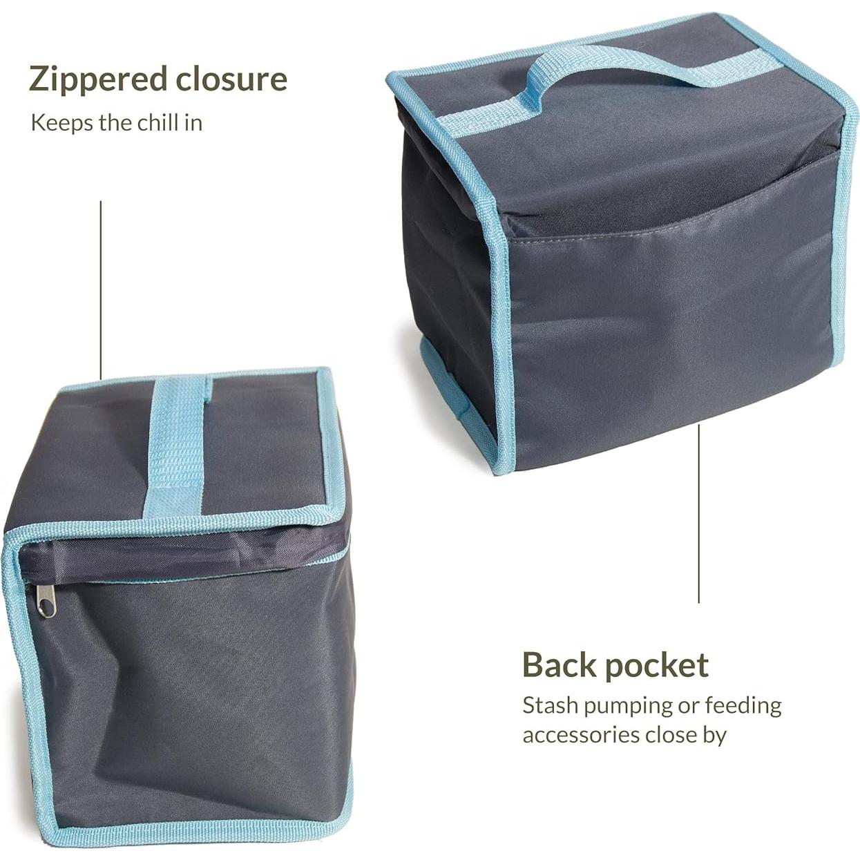 Kit de almacenamiento de leche materna Kiinde Twist con hielo