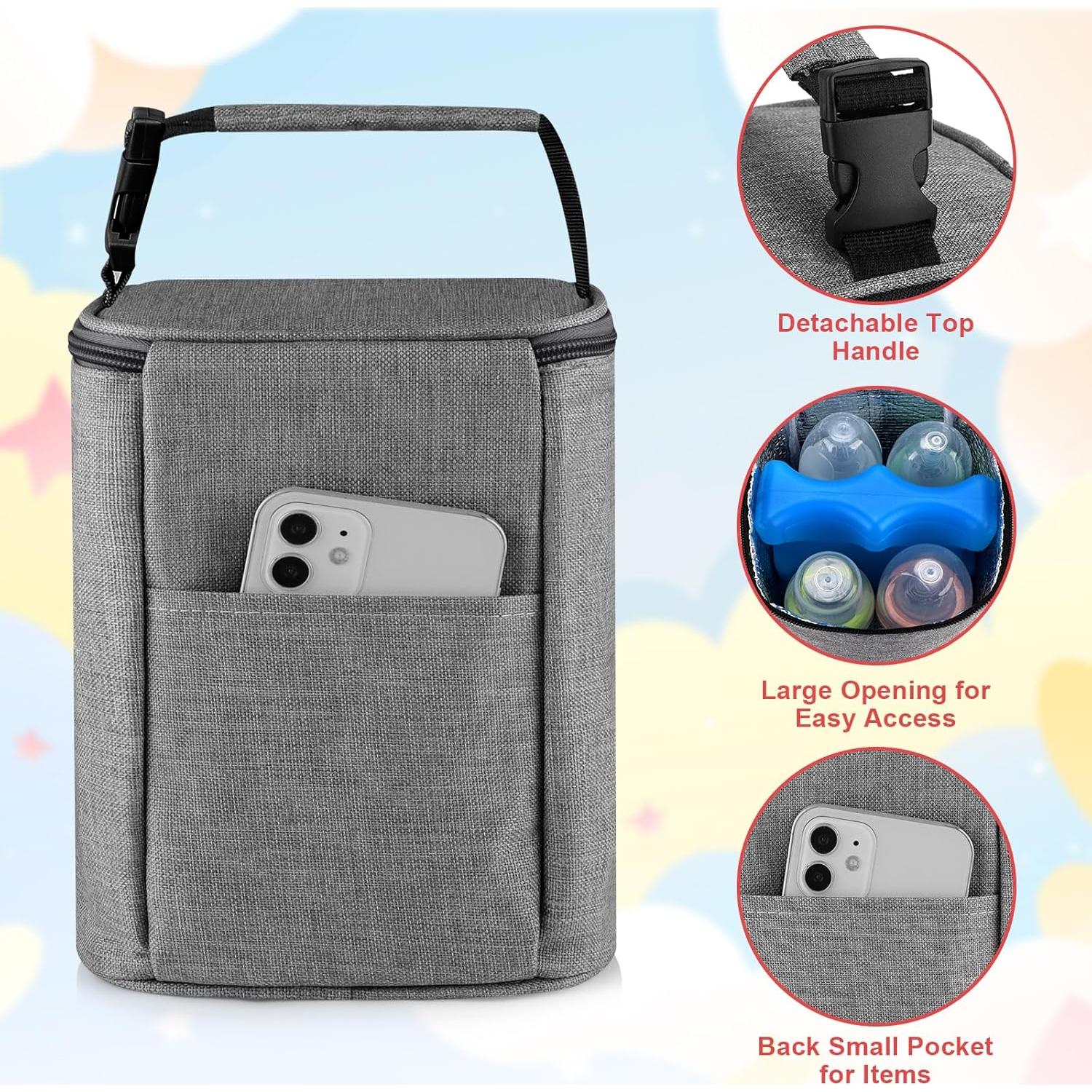 Bolsa Térmica Accmor para Biberones - Acomoda 4 de 240ml