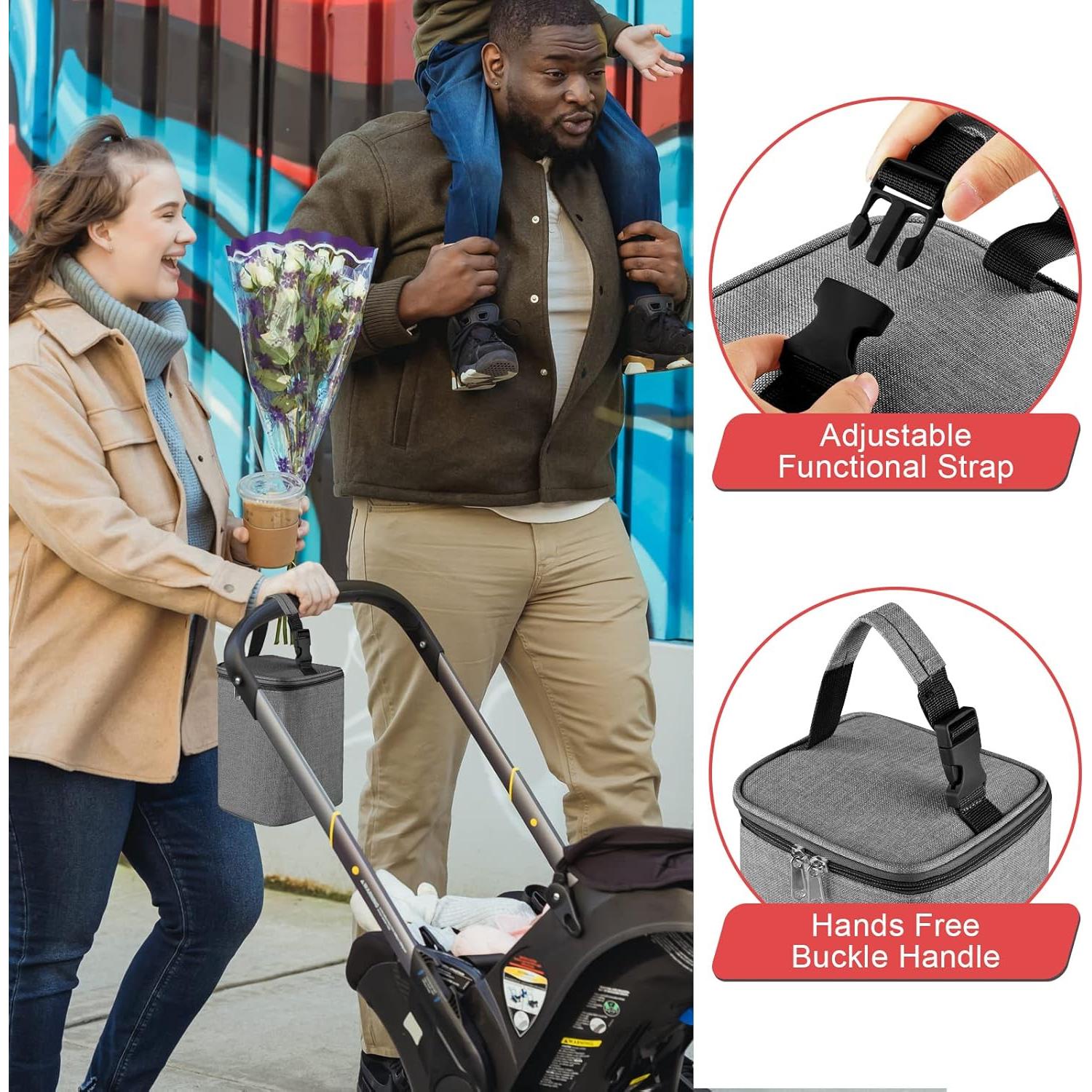 Bolsa Térmica Accmor para Biberones - Acomoda 4 de 240ml