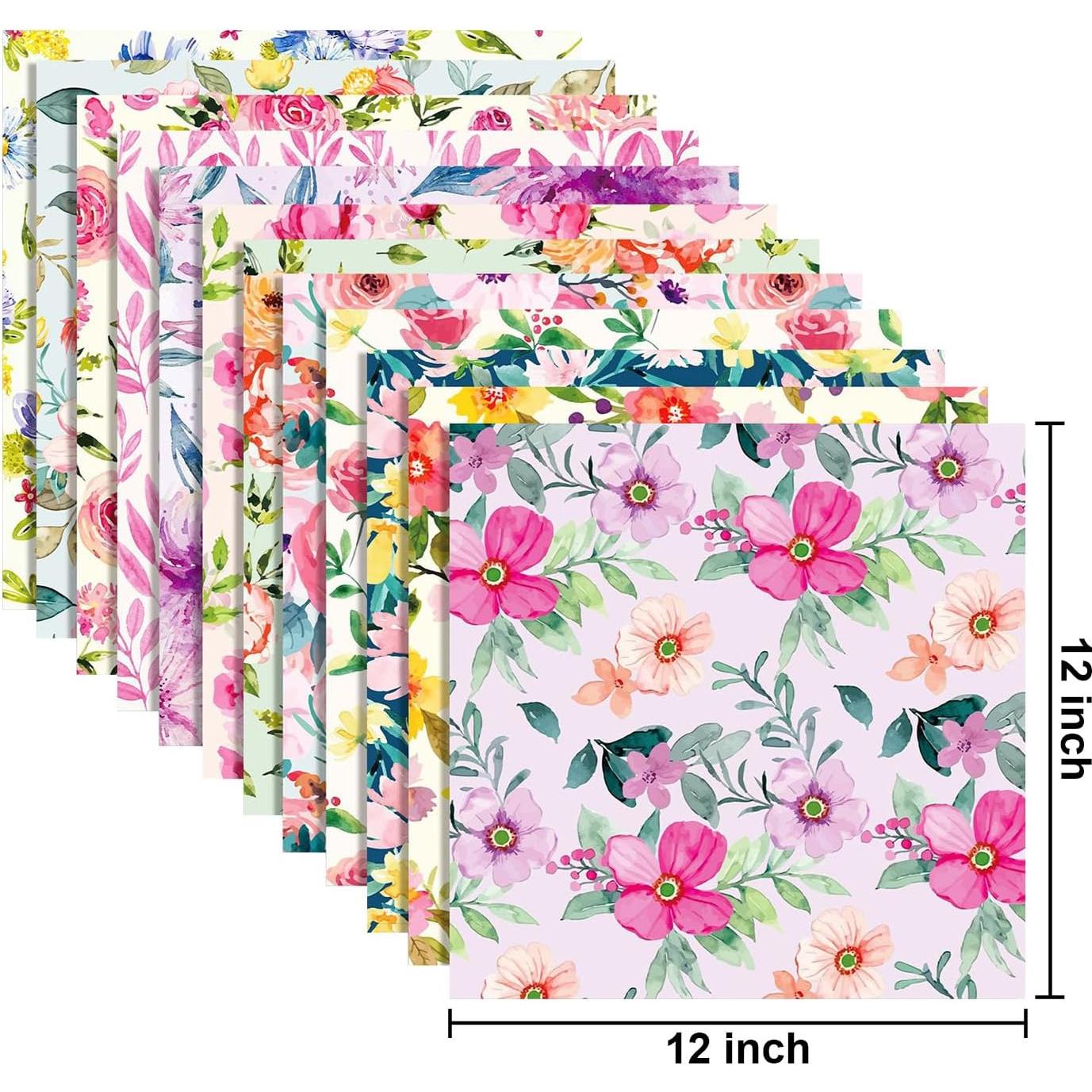 Conjunto de Papel de Patrón Sorkwo para el Día de la Madre 24 Hojas 30.48x30.48cm