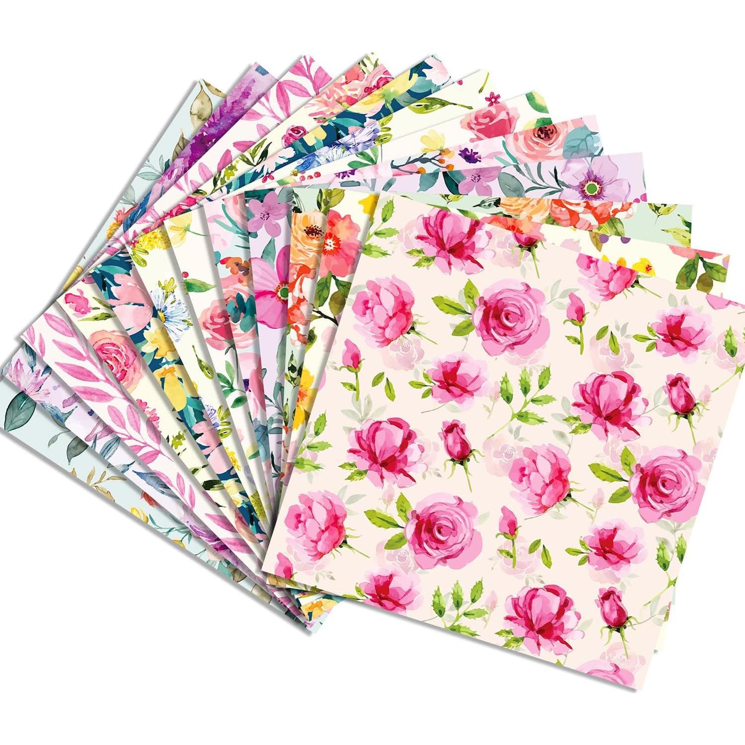 Conjunto de Papel de Patrón Sorkwo para el Día de la Madre 24 Hojas 30.48x30.48cm