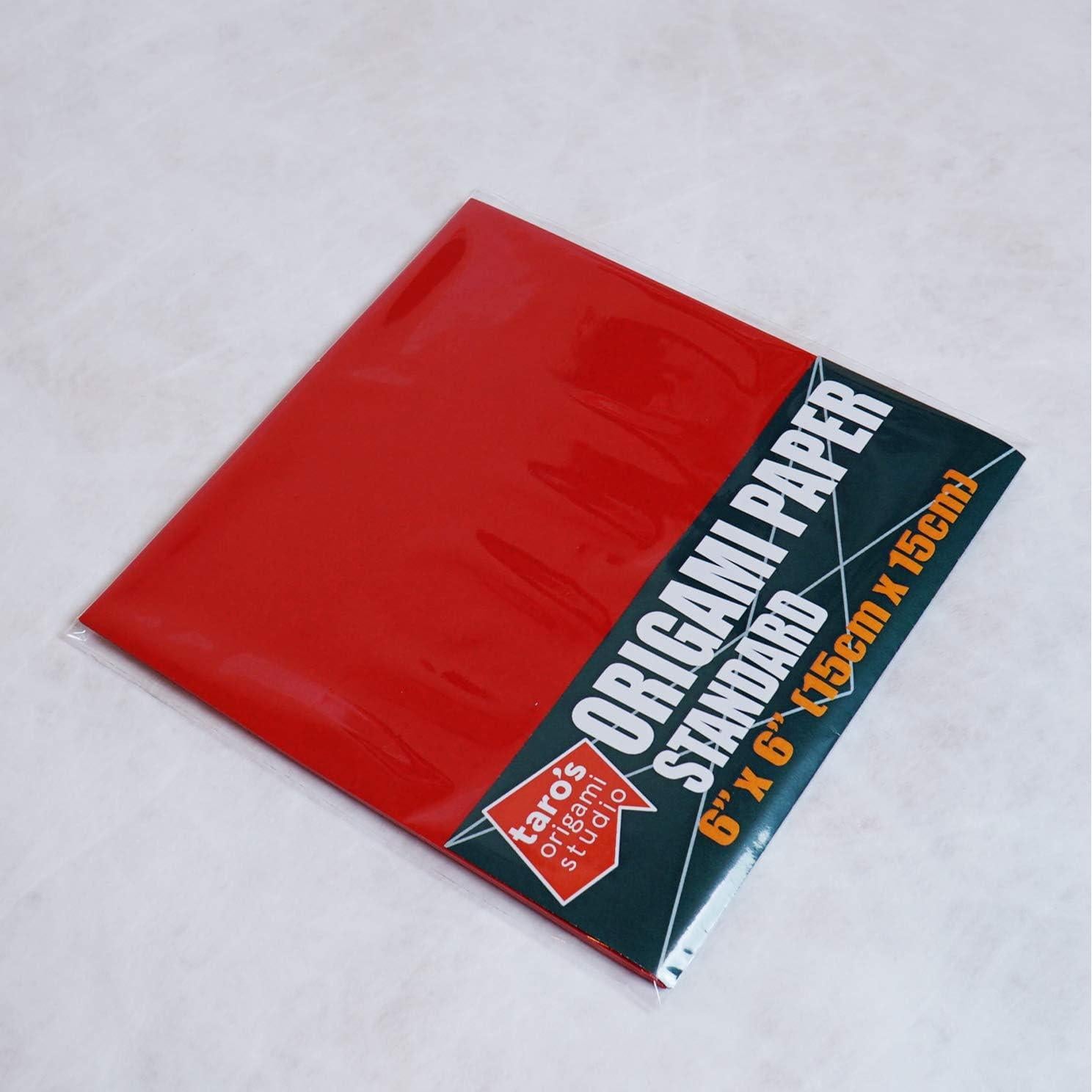 Papel de Origami Taro 15 cm Rojo 50 Hojas Kami Japonés