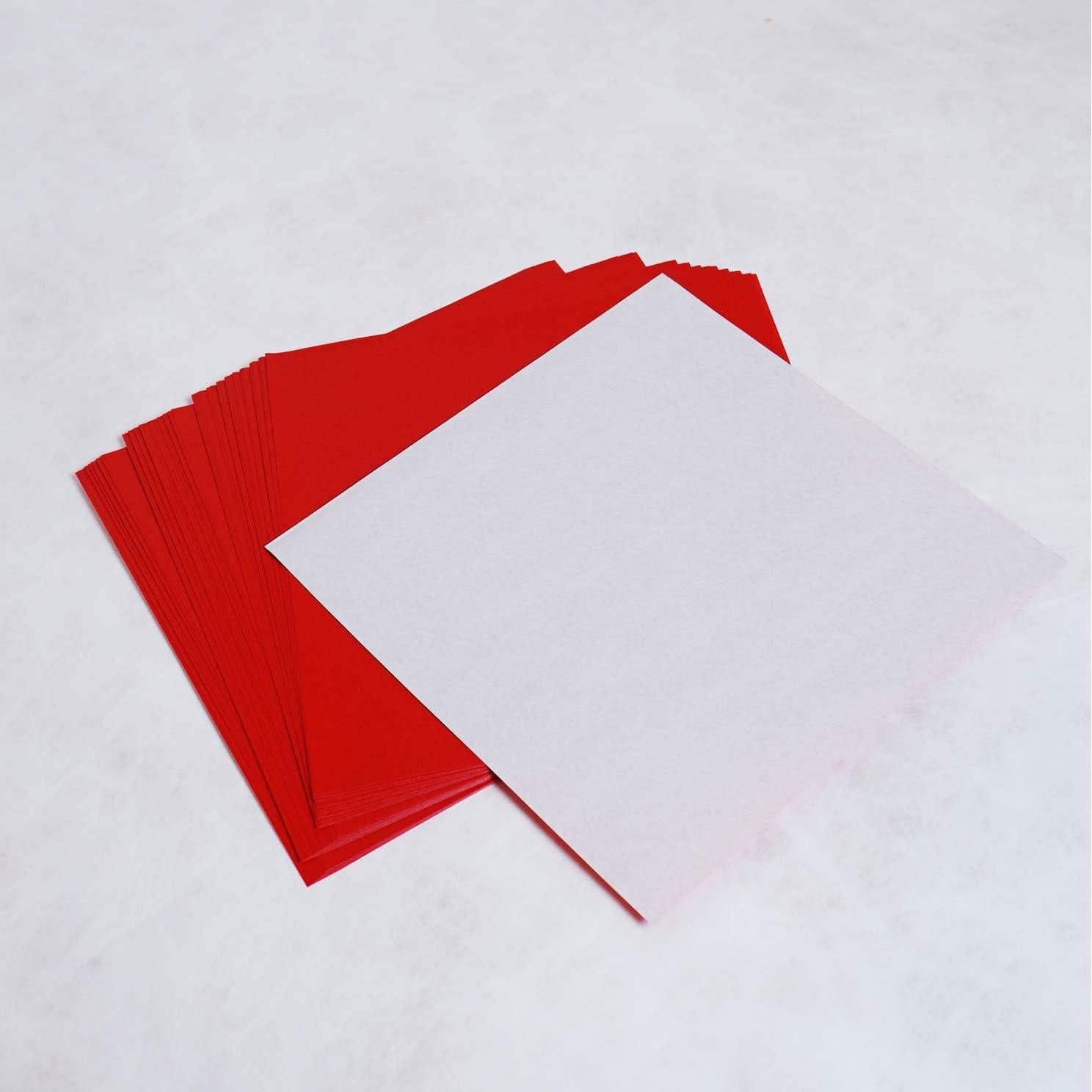 Papel de Origami Taro 15 cm Rojo 50 Hojas Kami Japonés