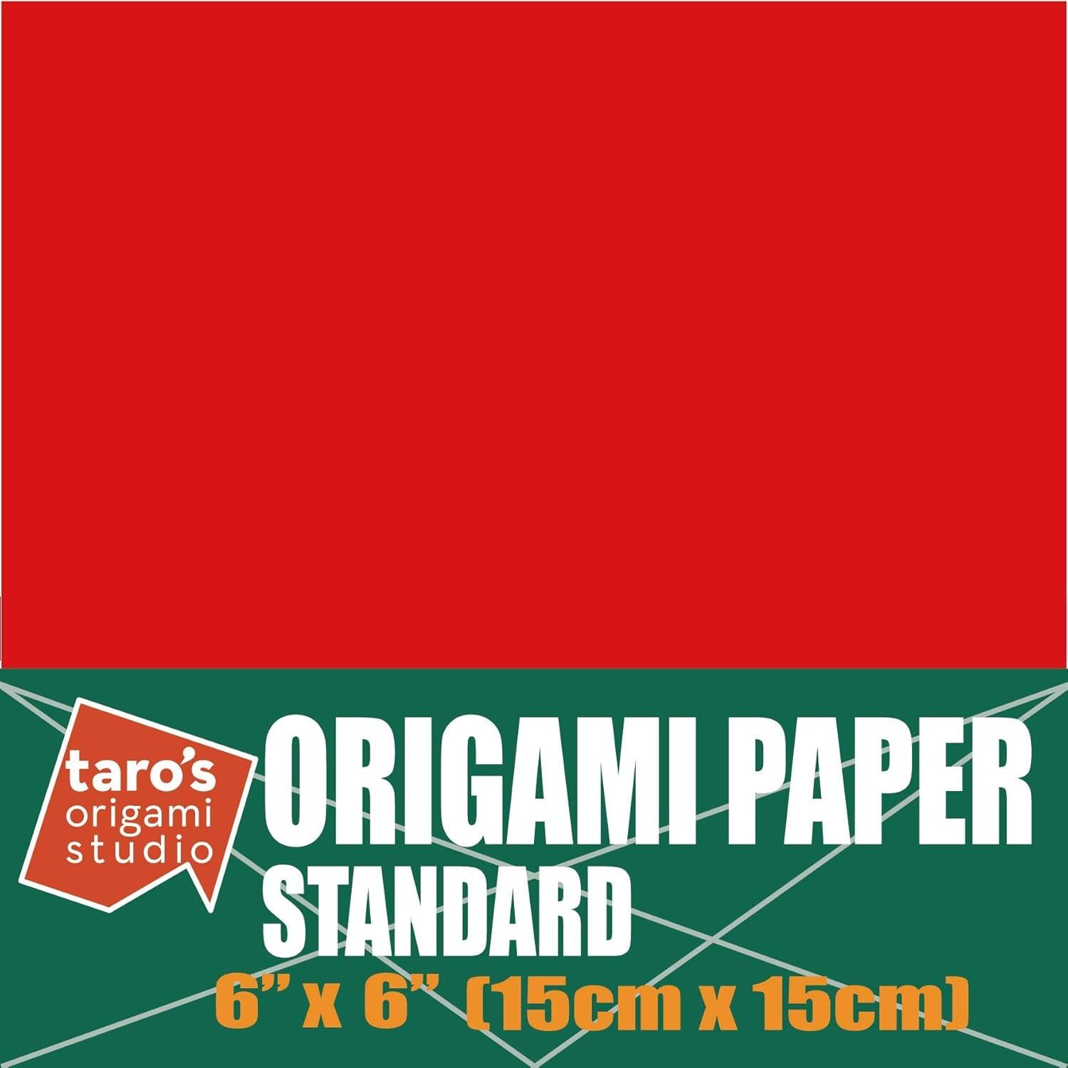 Papel de Origami Taro 15 cm Rojo 50 Hojas Kami Japonés