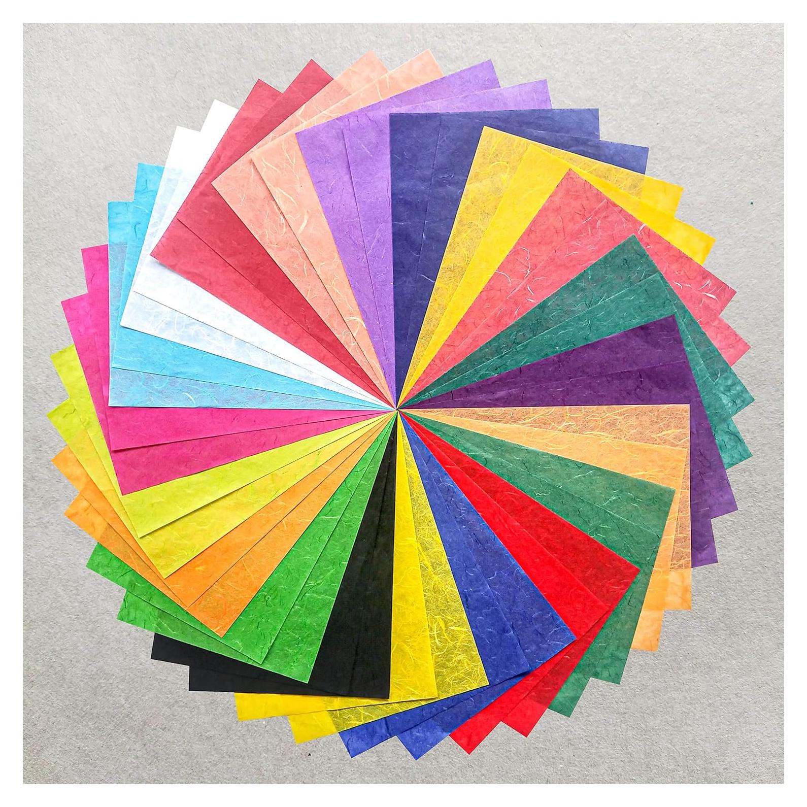 Conjunto de Papel Kozo Unryu Brillante A4 40 Hojas Multicolor