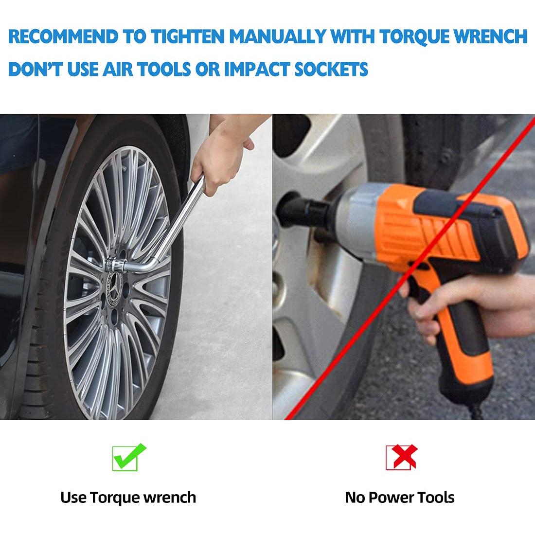 Juego de 24 Tuercas de Rueda M14x1.5 ChnewAuto con Llaves