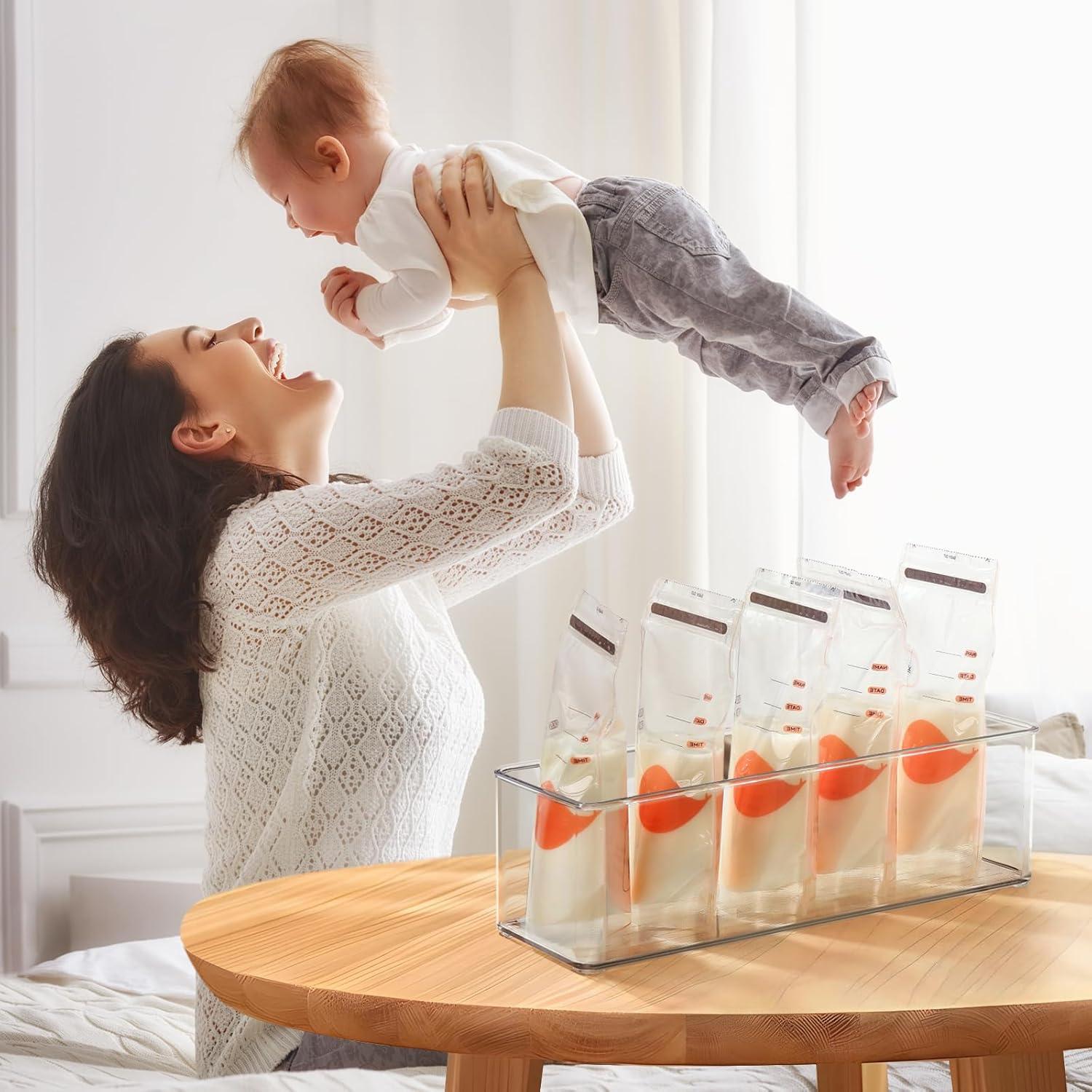 Contenedores de Almacenamiento de Leche Materna Hudgan 4 PCS