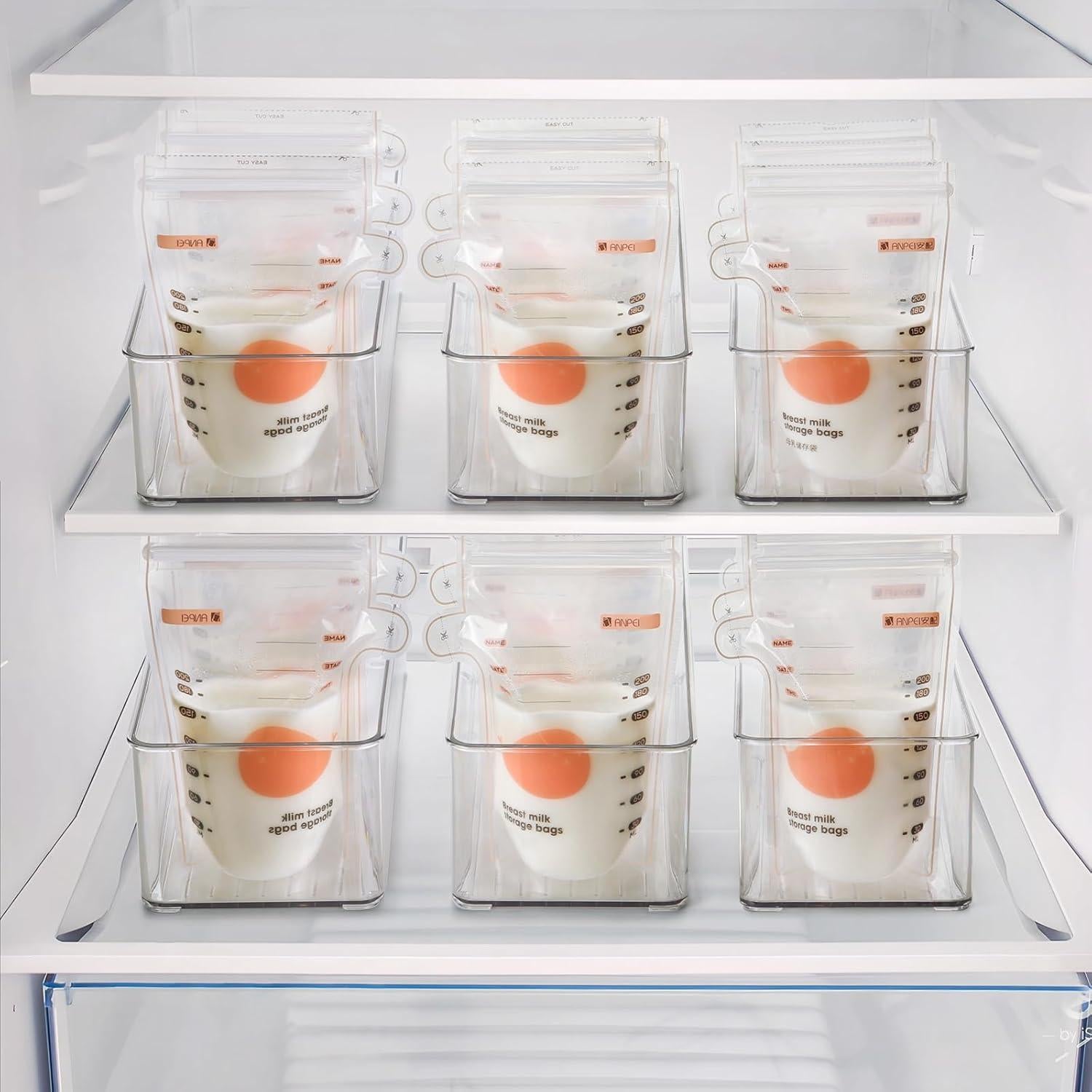 Contenedores de Almacenamiento de Leche Materna Hudgan 4 PCS