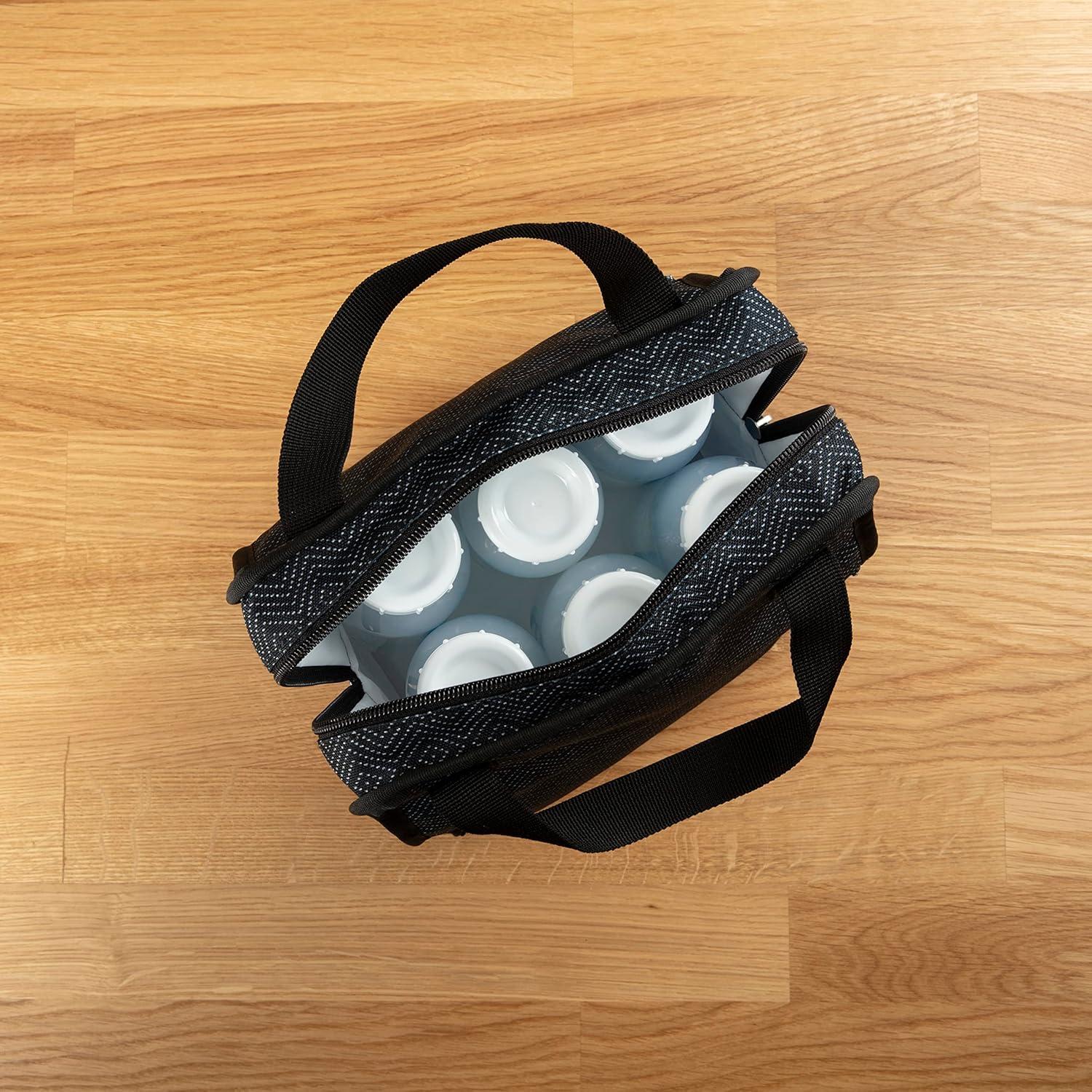 Bolsa Térmica Plegable Dr. Brown para 6 Biberones - Negra