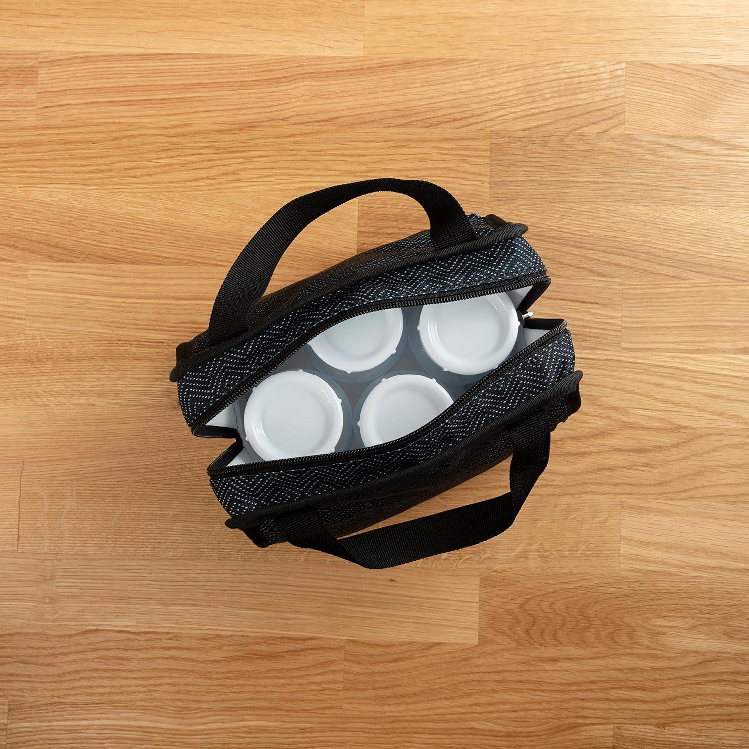 Bolsa Térmica Plegable Dr. Brown para 6 Biberones - Negra