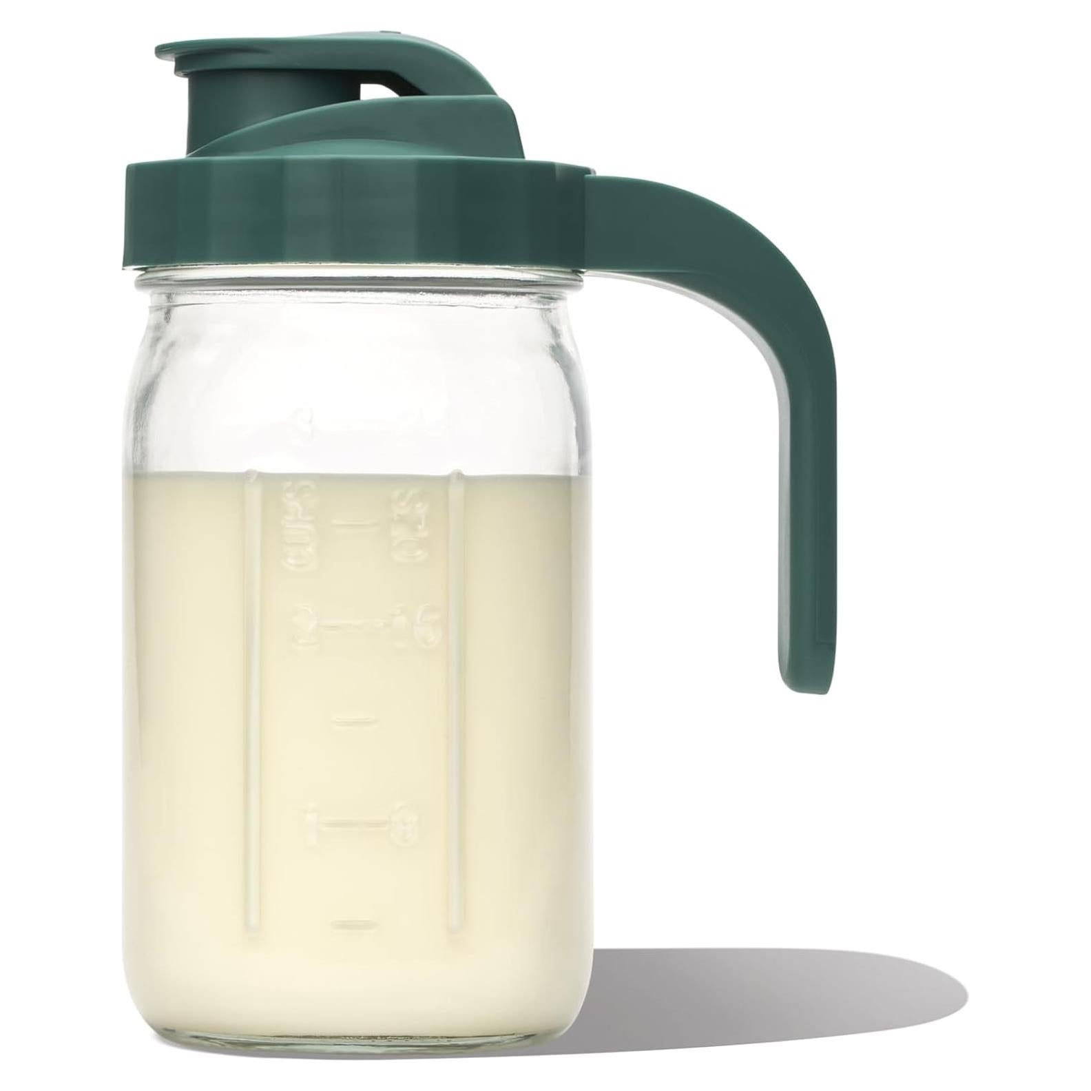 Jarra de vidrio para leche materna Willow 946 ml a prueba de lavavajillas