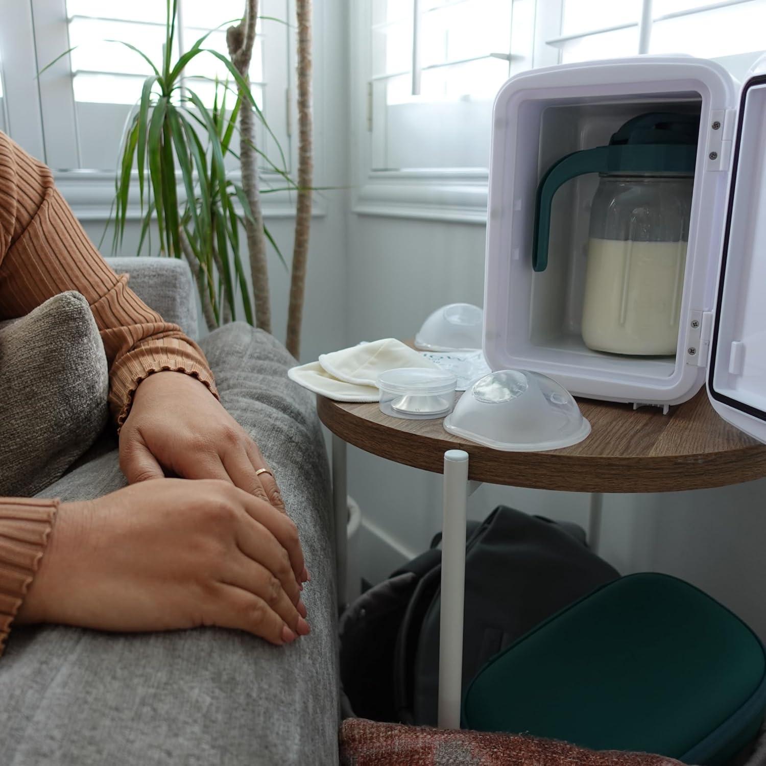 Jarra de vidrio para leche materna Willow 946 ml a prueba de lavavajillas