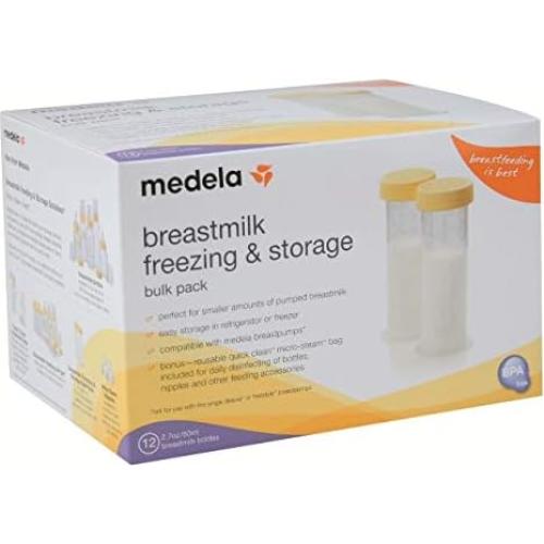 Botellas de Almacenamiento de Leche Materna Medela 80 mL - 12 Unidades